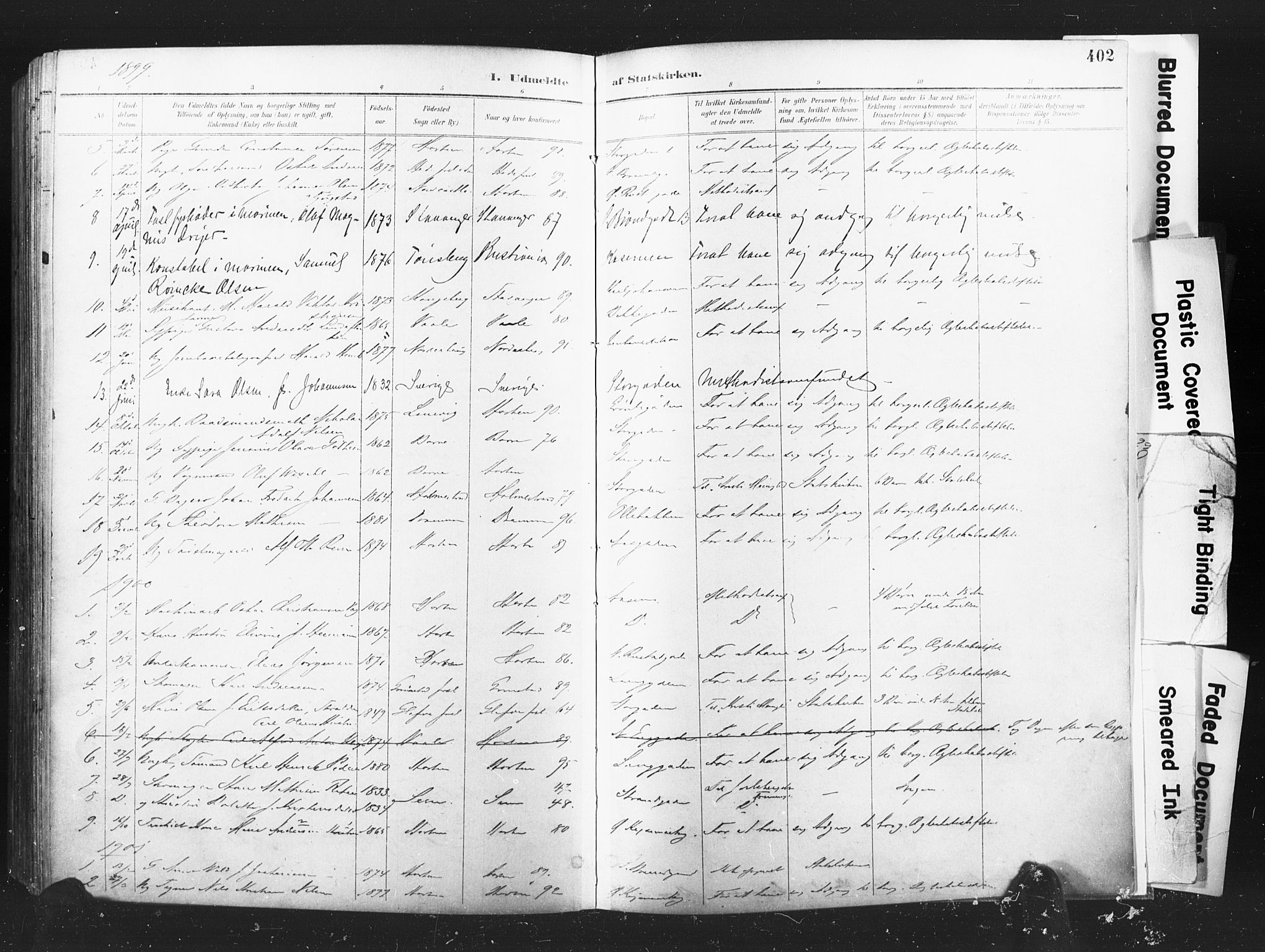 Horten kirkebøker, AV/SAKO-A-348/F/Fa/L0005: Parish register (official) no. 5, 1896-1904, p. 402