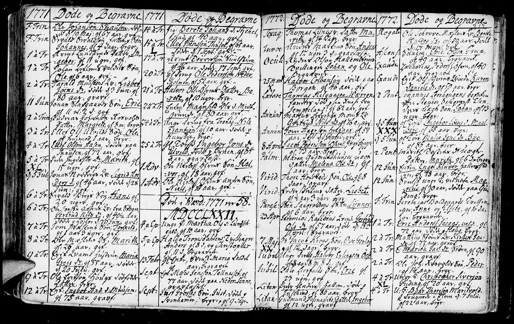 Ministerialprotokoller, klokkerbøker og fødselsregistre - Nord-Trøndelag, SAT/A-1458/723/L0231: Parish register (official) no. 723A02, 1748-1780, p. 312