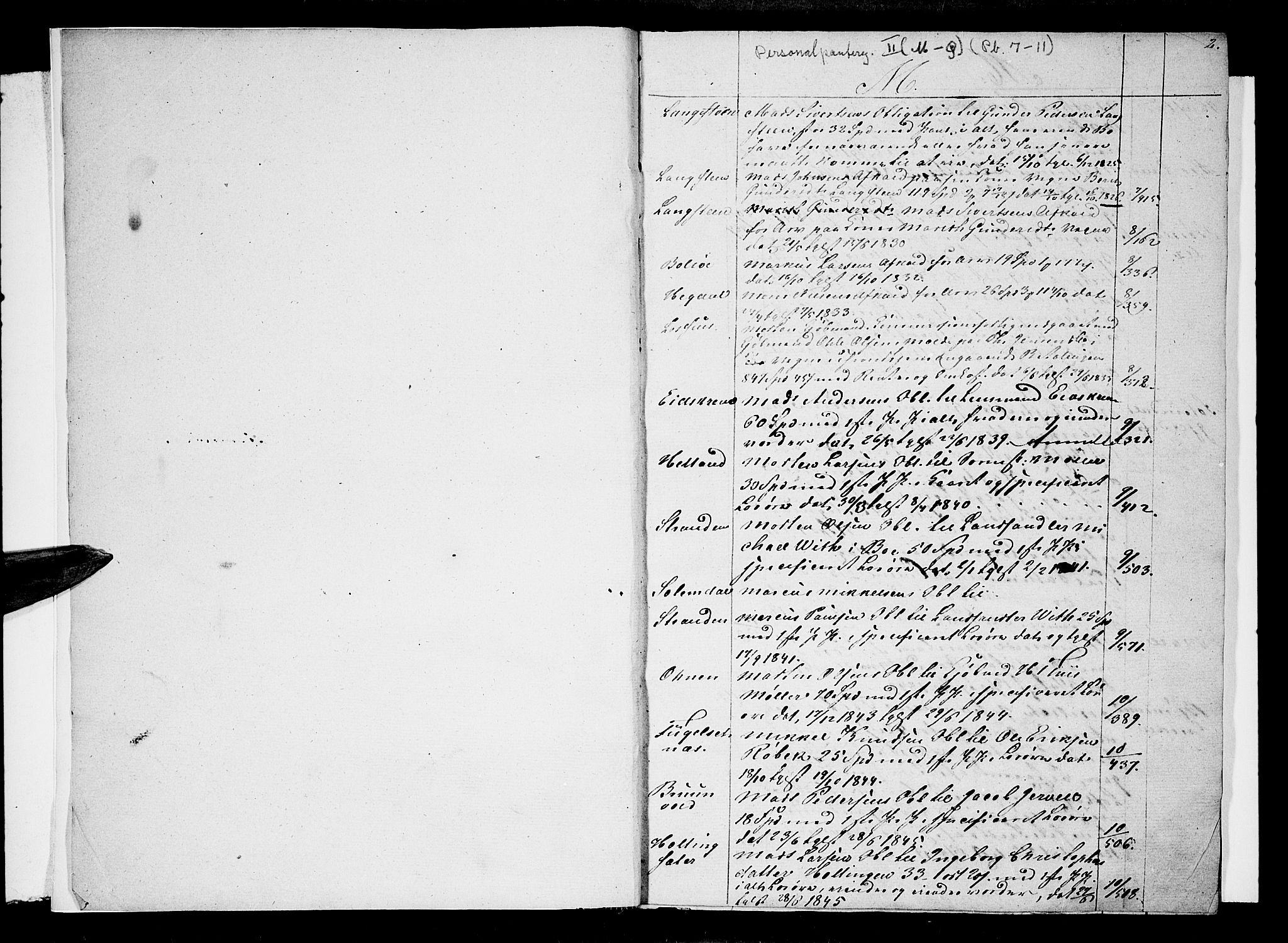 Romsdal sorenskriveri, SAT/A-4149/1/2/2Ba/L0001: Mortgage register no. 1, 1825-1850, p. 2
