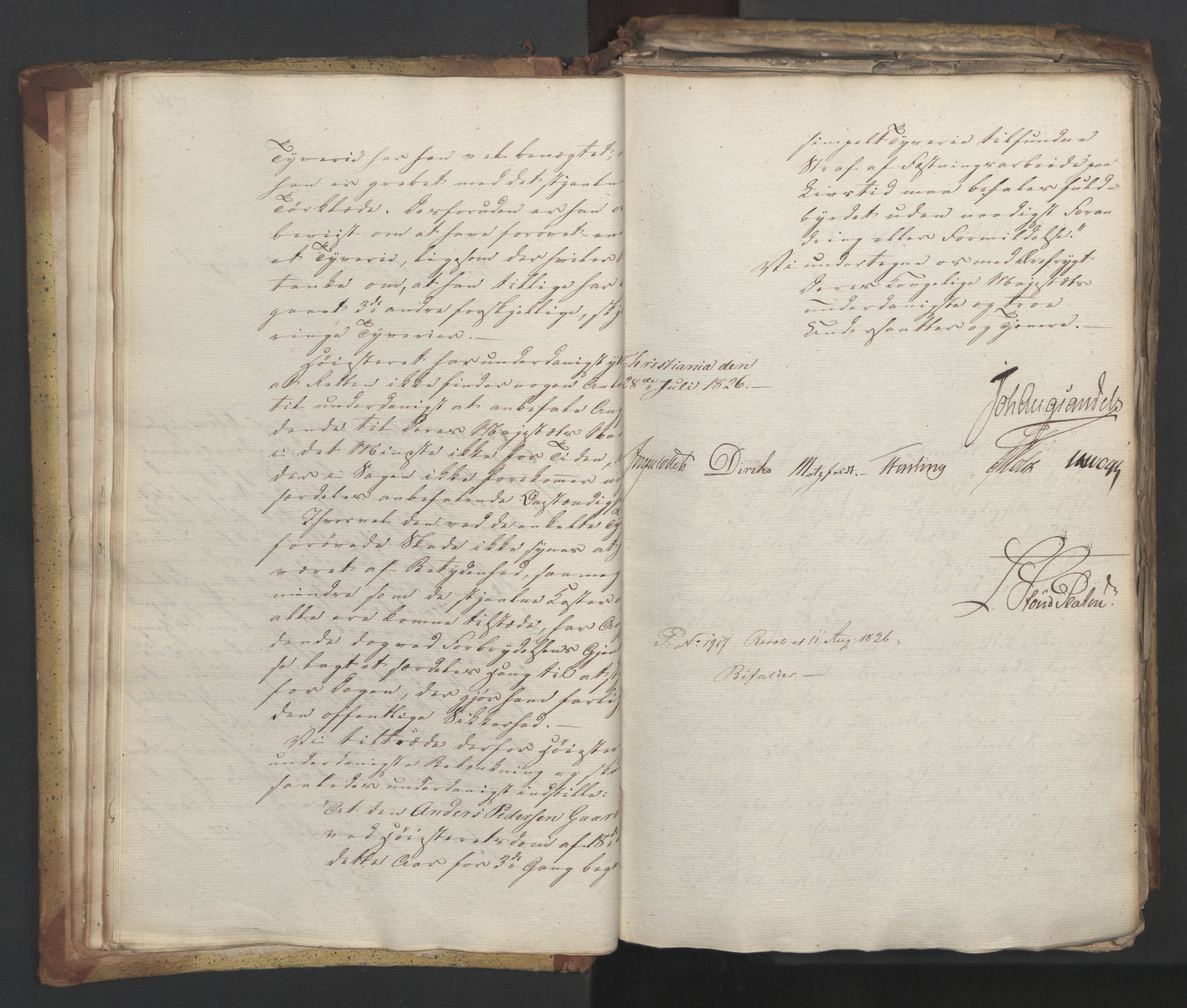 Statsrådsavdelingen i Stockholm, RA/S-1003/D/Da/L0048: Regjeringsinnstillinger nr. 3600-3859, 1826, p. 31