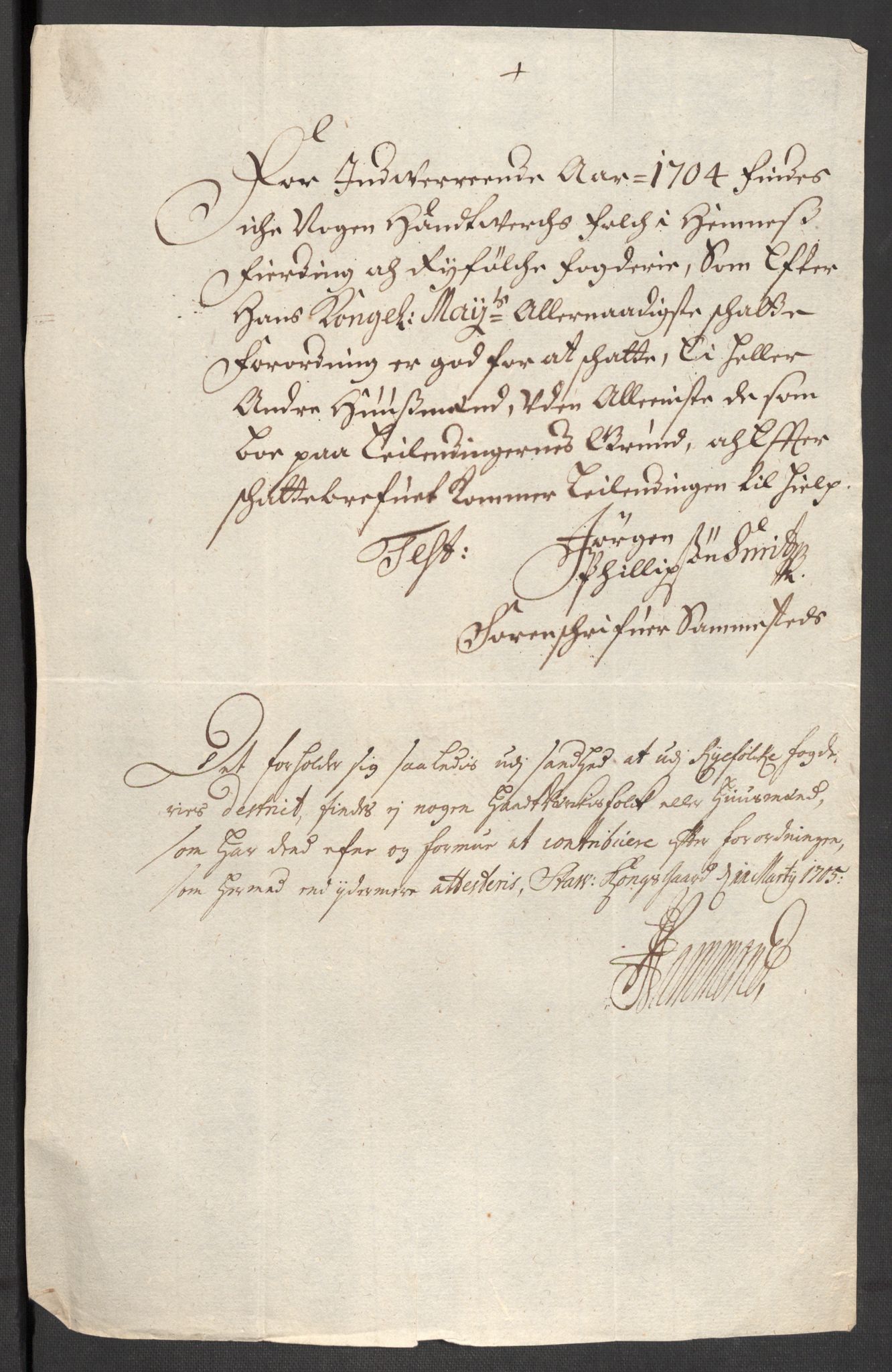 Rentekammeret inntil 1814, Reviderte regnskaper, Fogderegnskap, RA/EA-4092/R47/L2860: Fogderegnskap Ryfylke, 1703-1705, p. 210