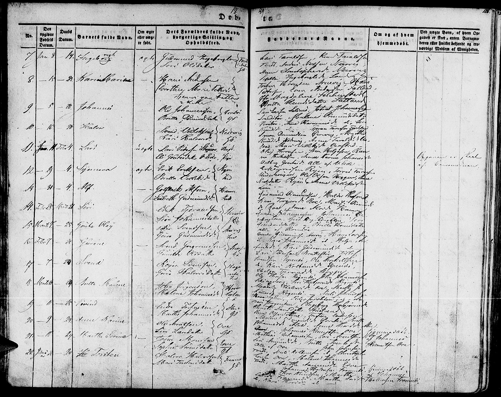 Fjelberg sokneprestembete, AV/SAB-A-75201/H/Haa: Parish register (official) no. A 6, 1835-1851, p. 126