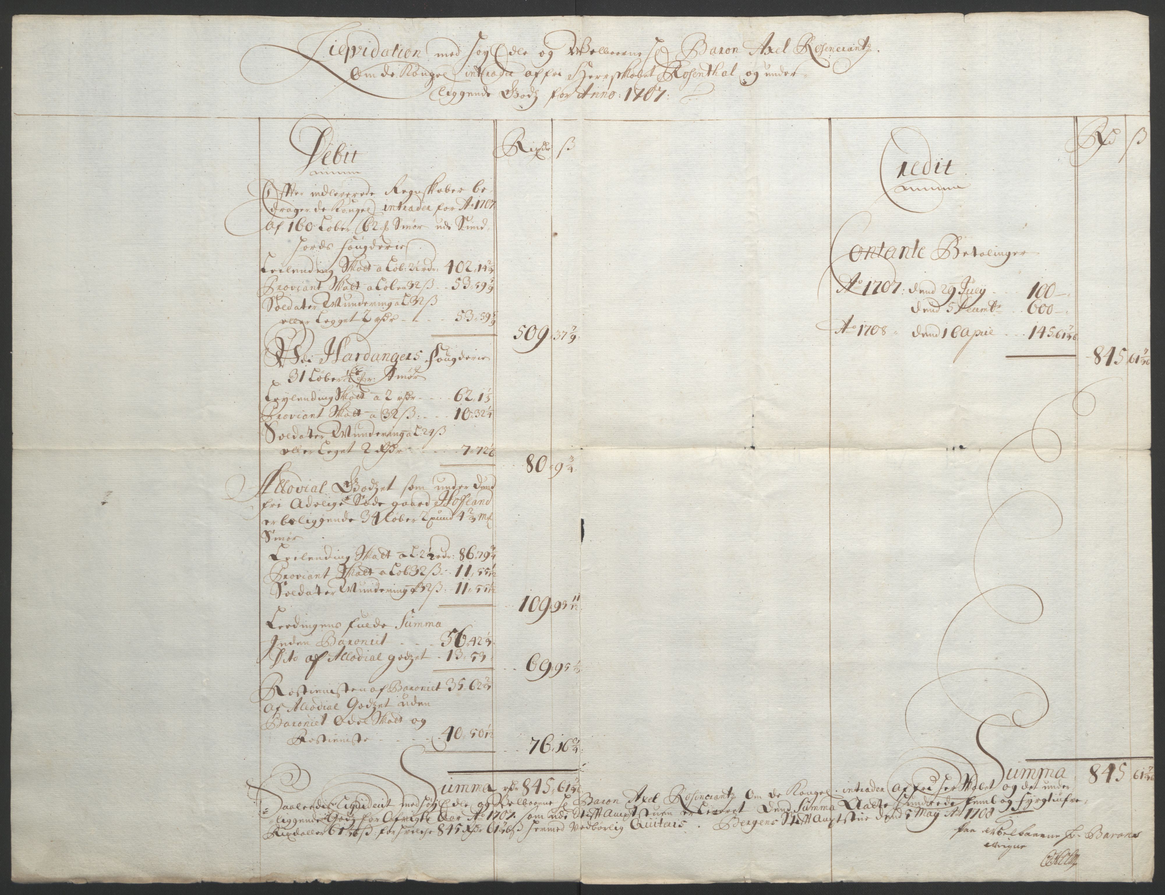 Rentekammeret inntil 1814, Reviderte regnskaper, Fogderegnskap, RA/EA-4092/R49/L3138: Fogderegnskap Rosendal Baroni, 1691-1714, p. 204