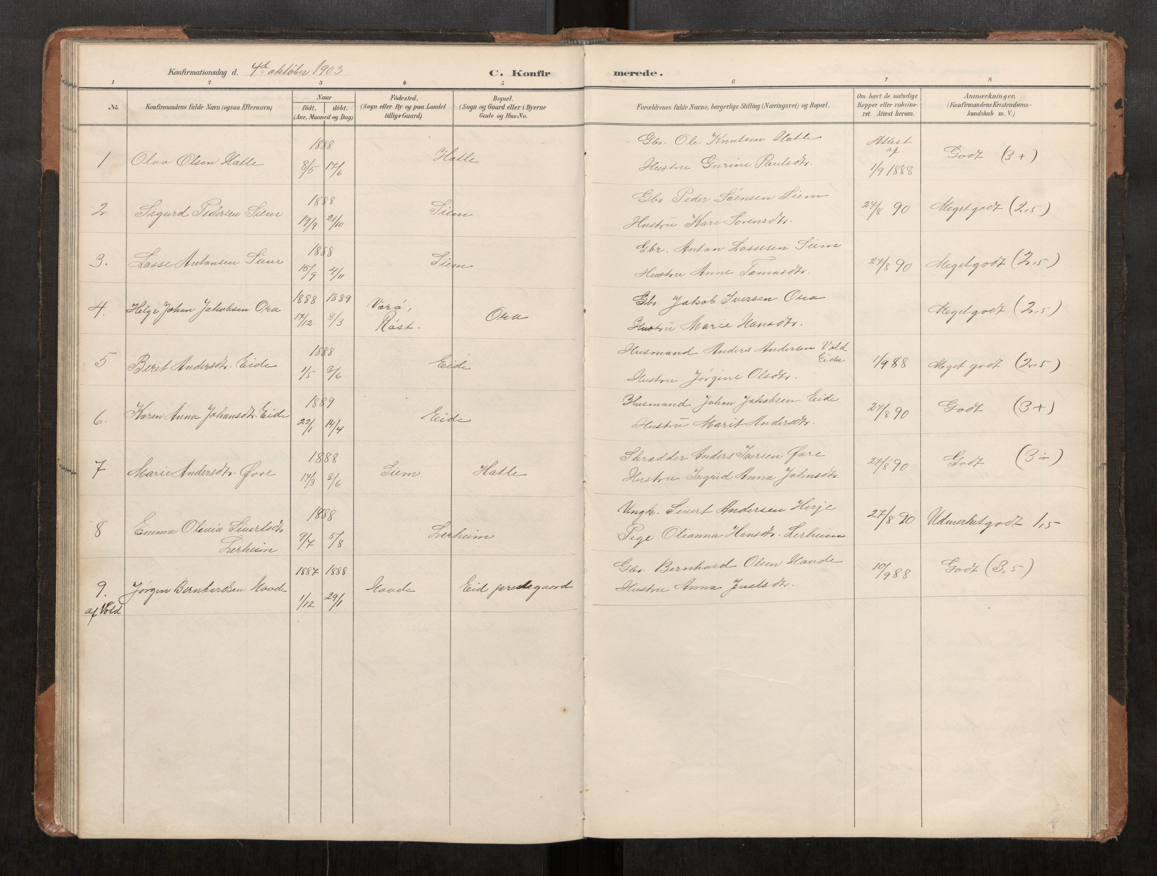 Ministerialprotokoller, klokkerbøker og fødselsregistre - Møre og Romsdal, AV/SAT-A-1454/542/L0561: Parish register (copy) no. 542C03, 1893-1931