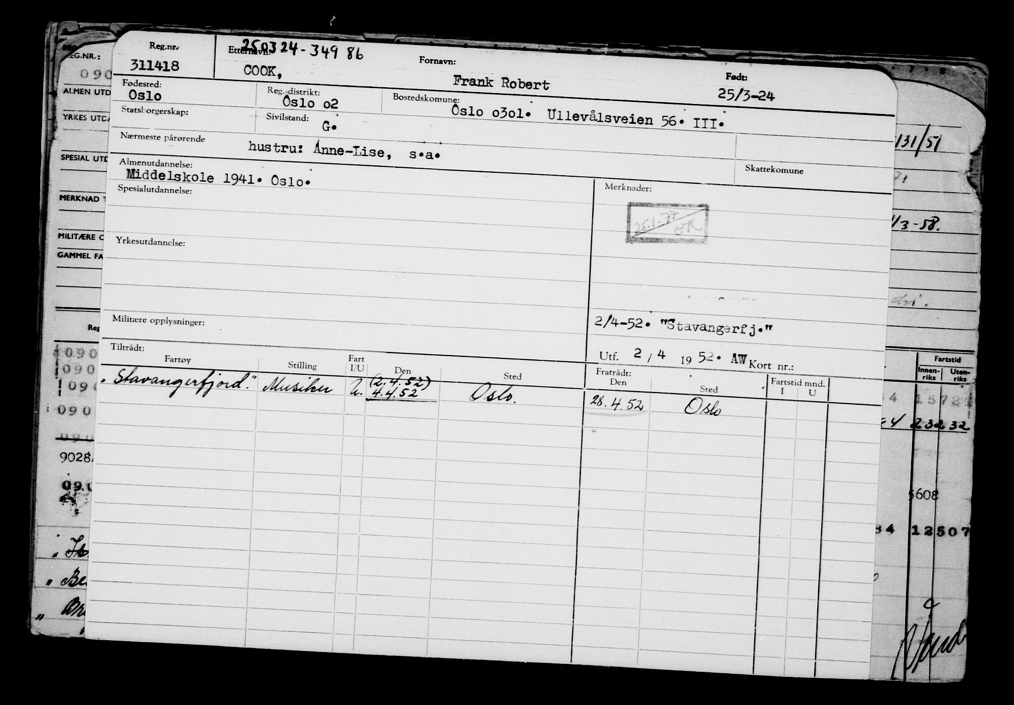 Direktoratet for sjømenn, AV/RA-S-3545/G/Gb/L0229: Hovedkort, 1924, p. 289