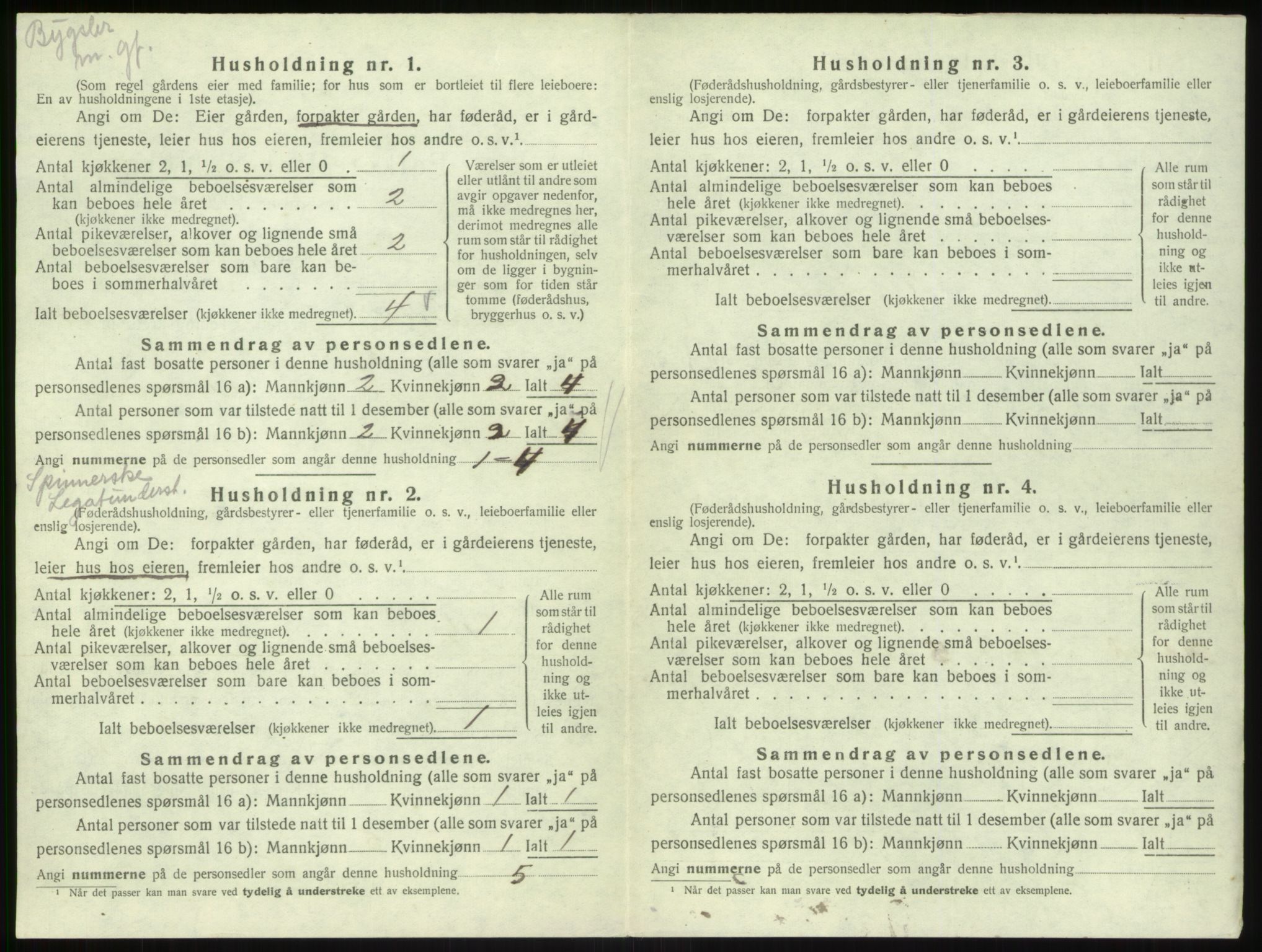 SAB, 1920 census for Lavik, 1920, p. 262