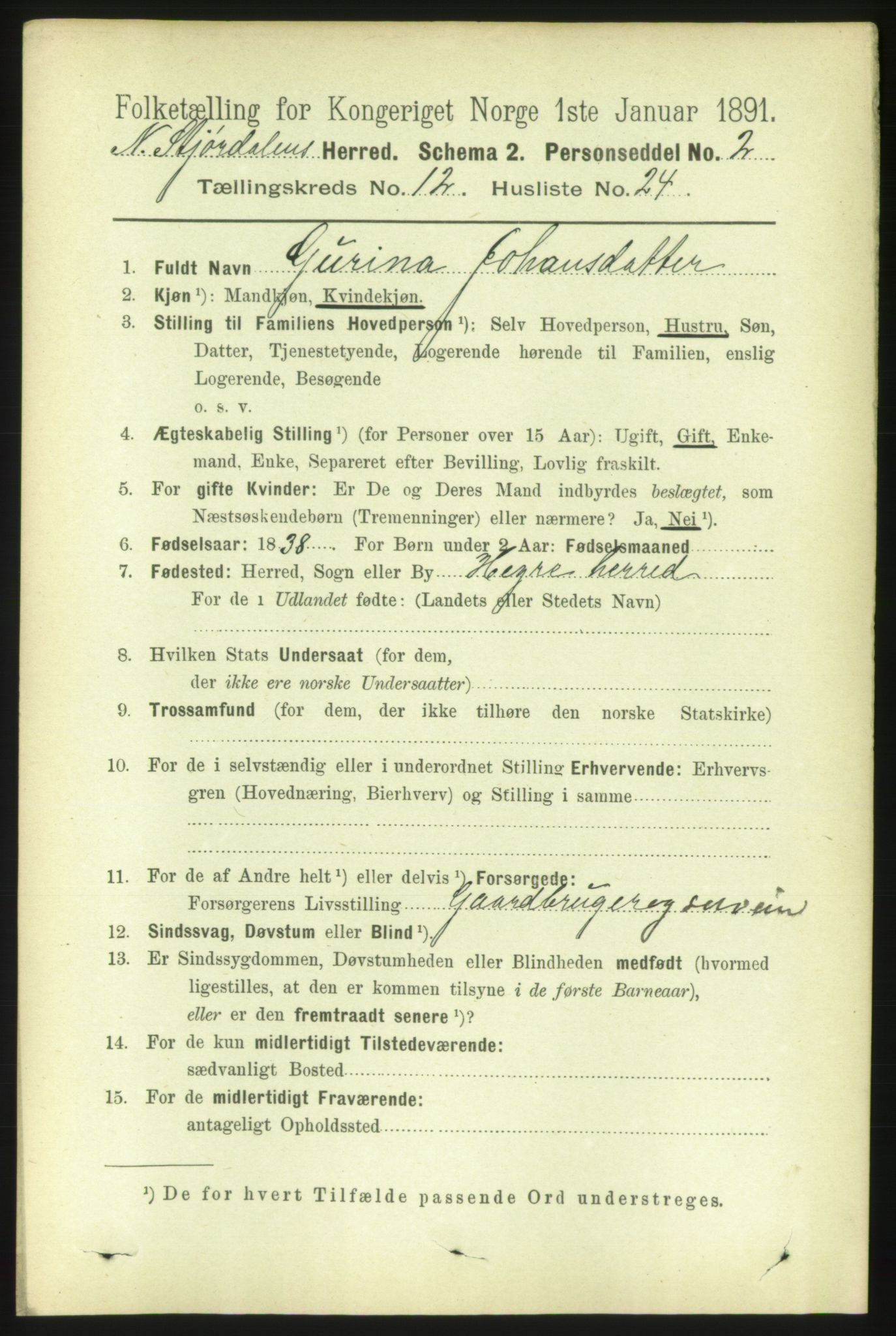RA, 1891 census for 1714 Nedre Stjørdal, 1891, p. 6131