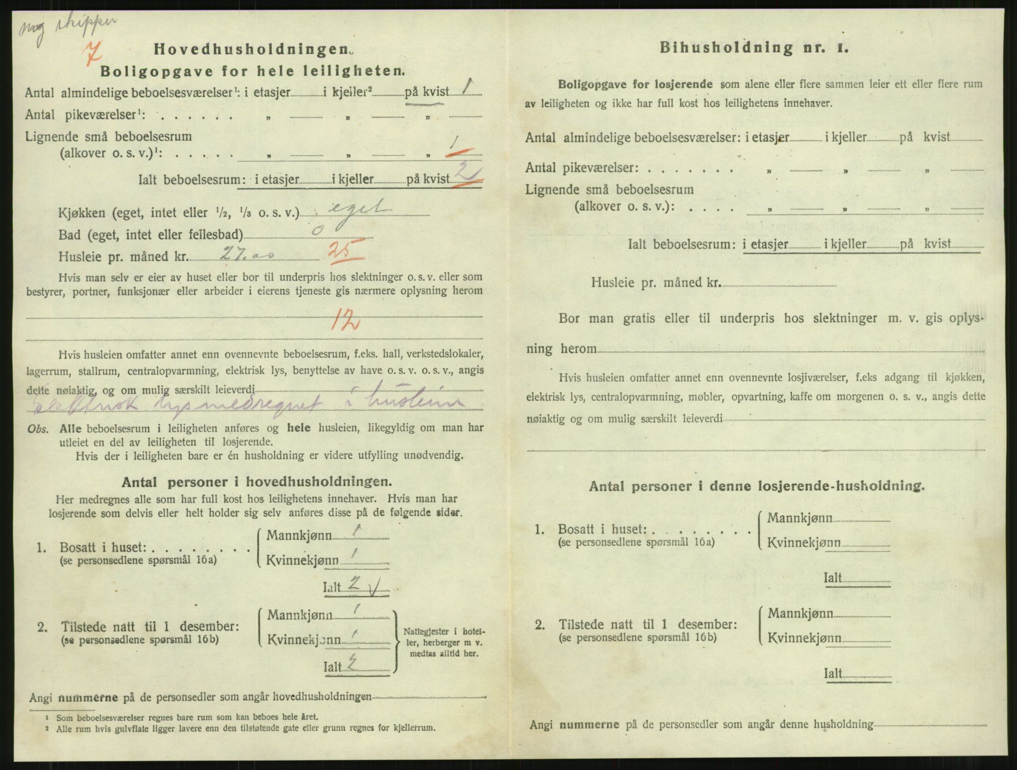 SAT, 1920 census for Namsos, 1920, p. 1314