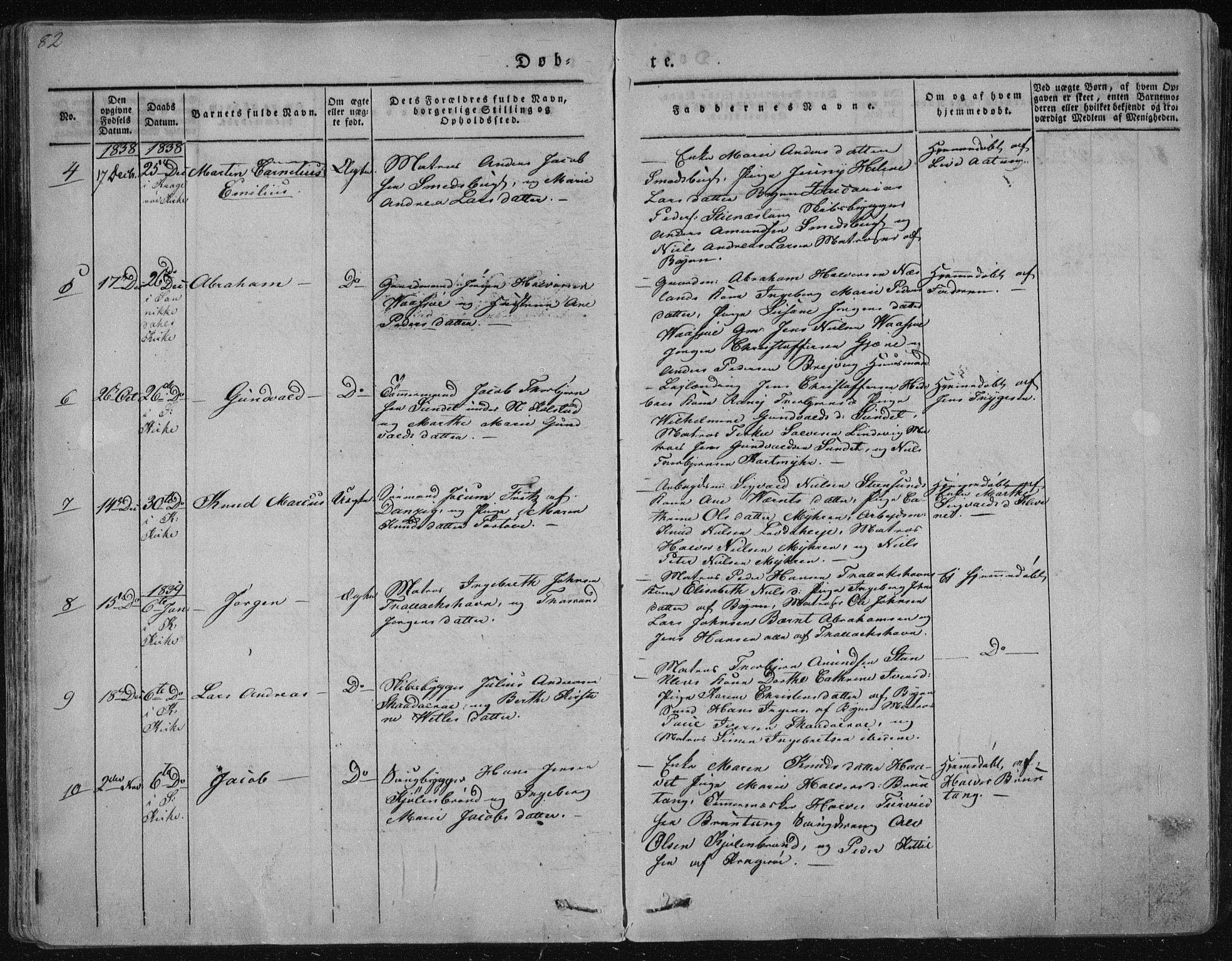 Sannidal kirkebøker, AV/SAKO-A-296/F/Fa/L0006: Parish register (official) no. 6, 1831-1847, p. 82