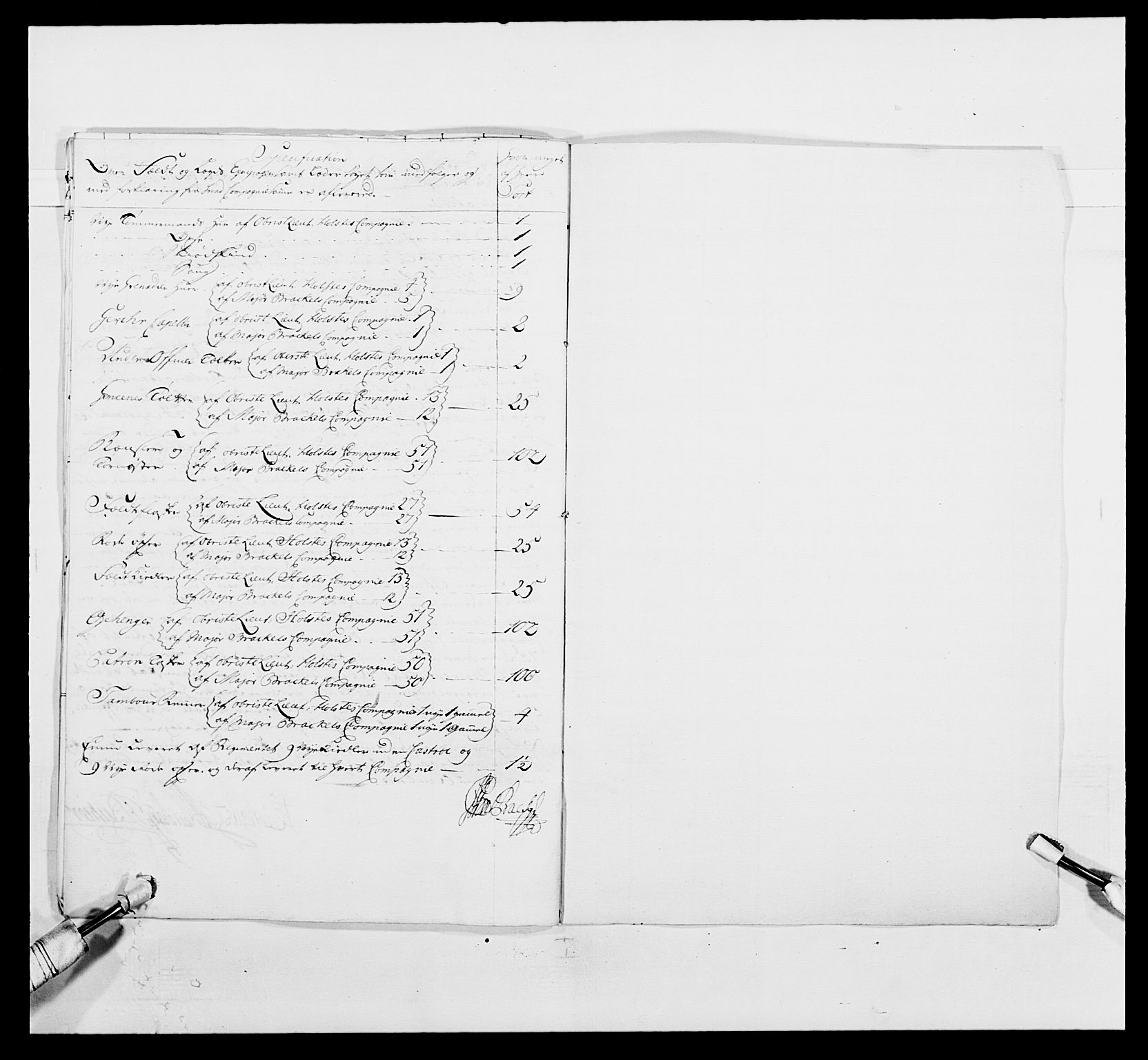 Kommanderende general (KG I) med Det norske krigsdirektorium, AV/RA-EA-5419/E/Ea/L0495: 1. Smålenske regiment, 1732-1763, p. 672