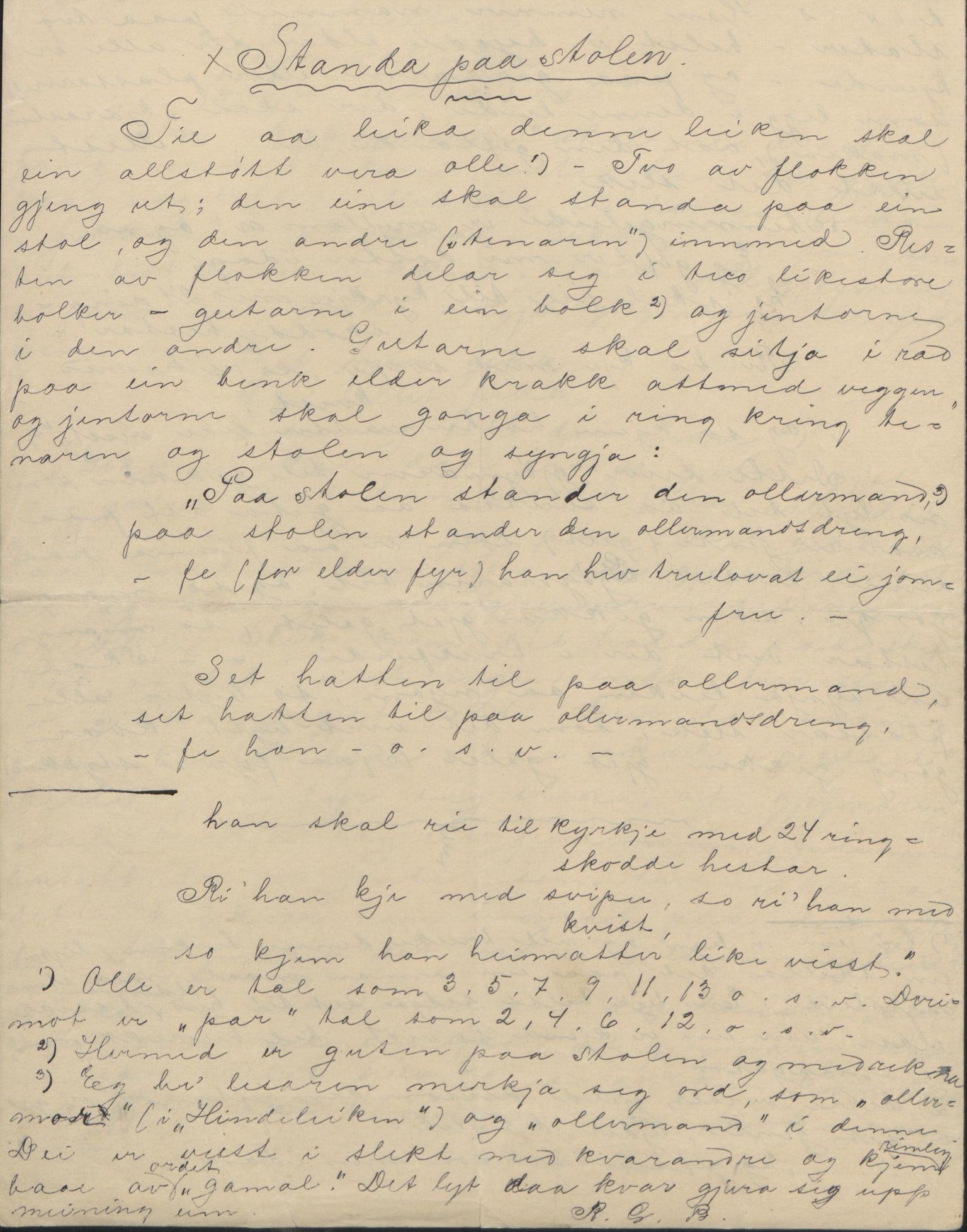 Rikard Berge, TEMU/TGM-A-1003/F/L0004/0053: 101-159 / 157 Manuskript, notatar, brev o.a. Nokre leiker, manuskript, 1906-1908, p. 8