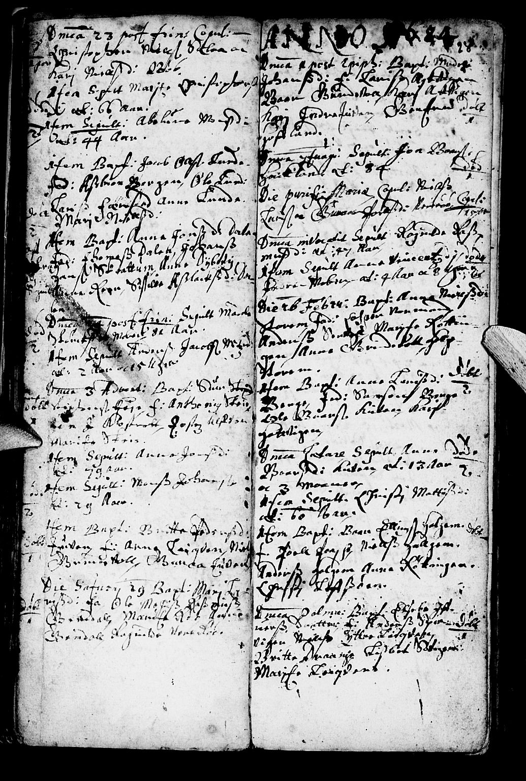 Os sokneprestembete, SAB/A-99929: Parish register (official) no. A 1, 1669-1722, p. 28