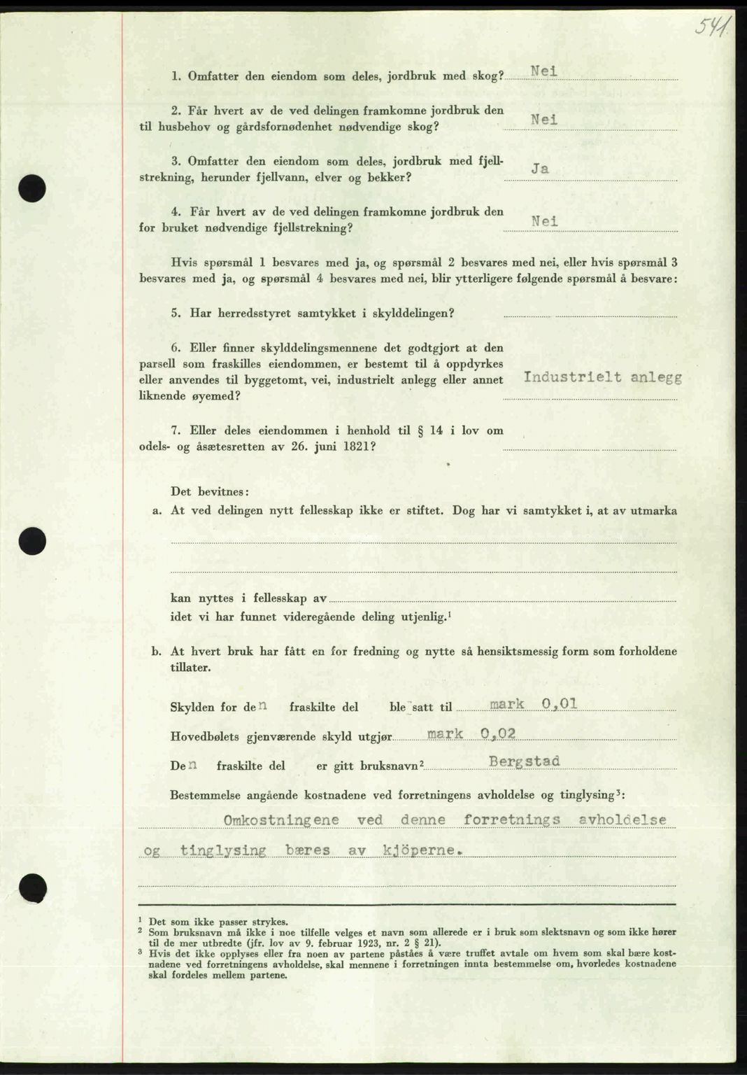 Nordmøre sorenskriveri, AV/SAT-A-4132/1/2/2Ca: Mortgage book no. A102, 1946-1946, Diary no: : 1770/1946