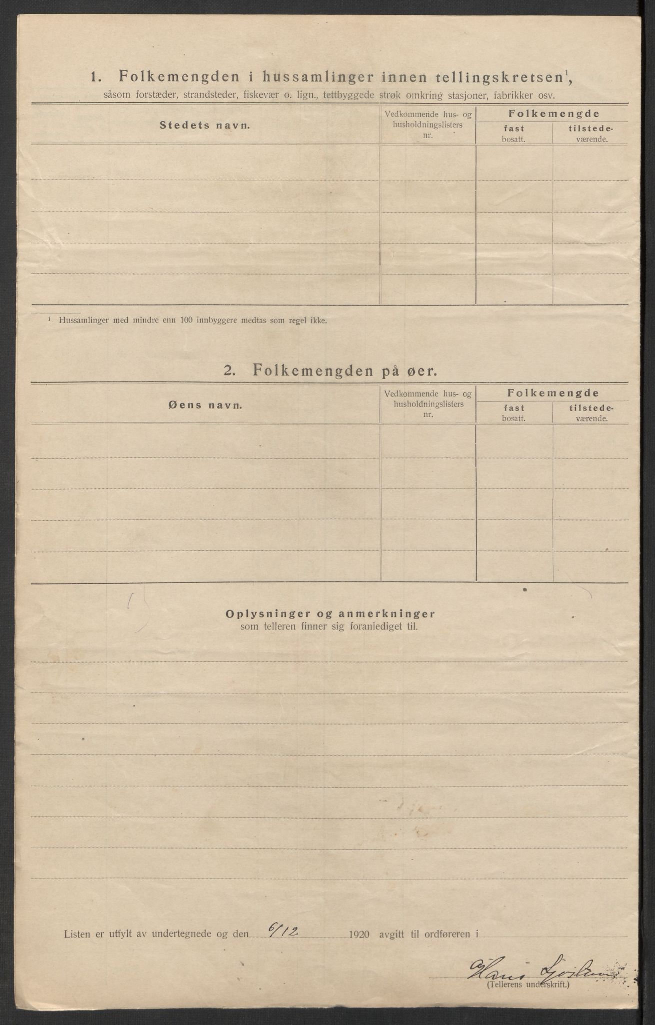 SAK, 1920 census for Åseral, 1920, p. 22