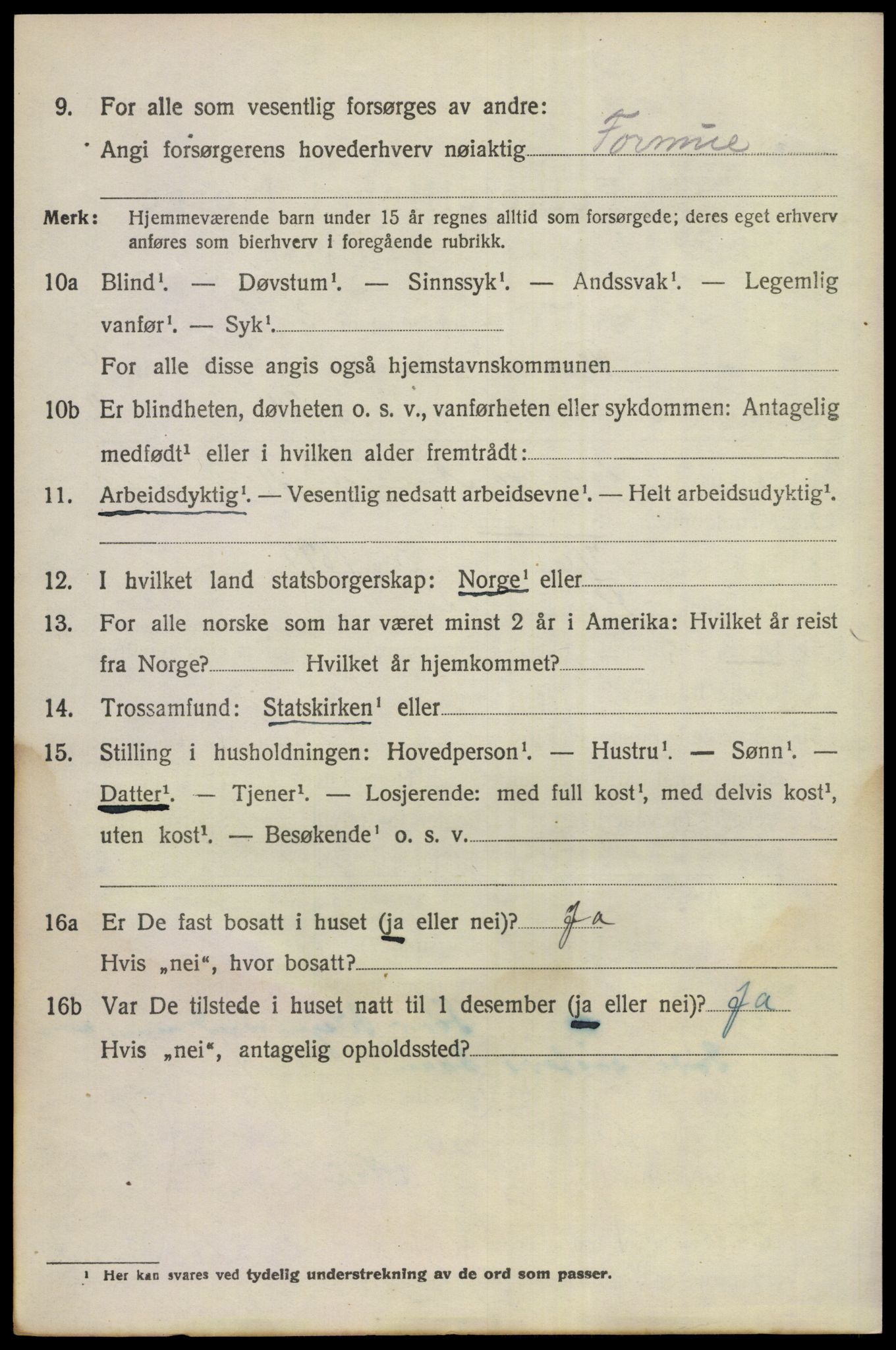 SAKO, 1920 census for Flå, 1920, p. 2628