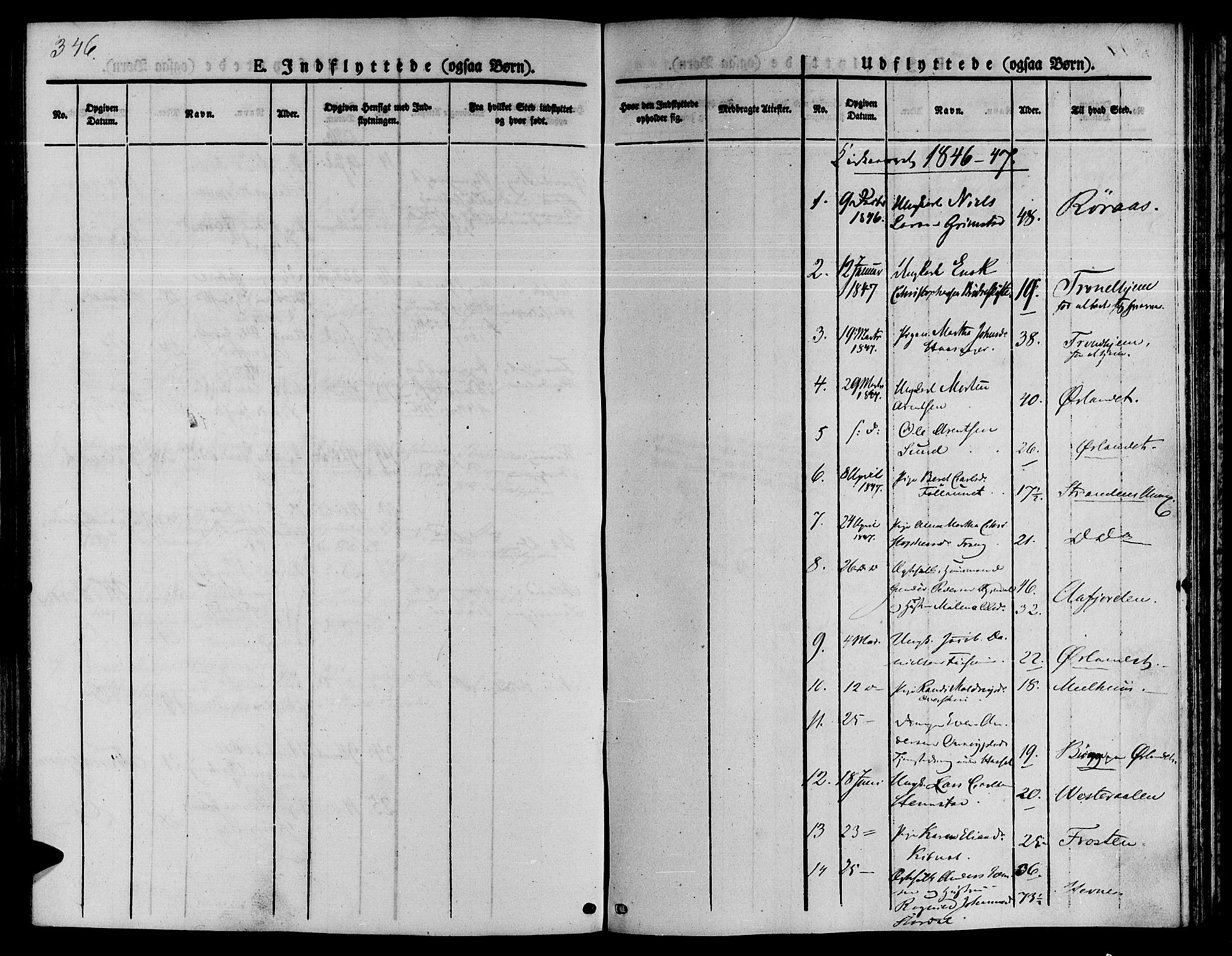 Ministerialprotokoller, klokkerbøker og fødselsregistre - Sør-Trøndelag, SAT/A-1456/646/L0610: Parish register (official) no. 646A08, 1837-1847, p. 346