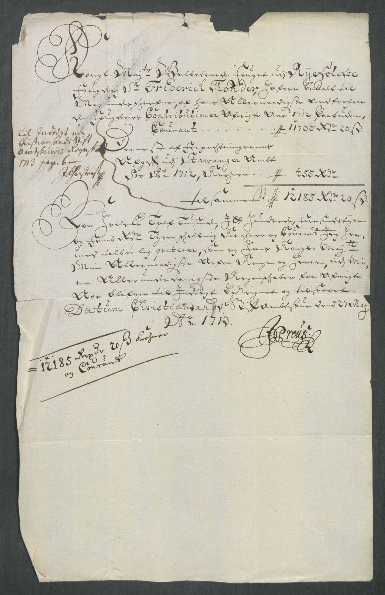 Rentekammeret inntil 1814, Reviderte regnskaper, Fogderegnskap, RA/EA-4092/R47/L2866: Fogderegnskap Ryfylke, 1713, p. 415