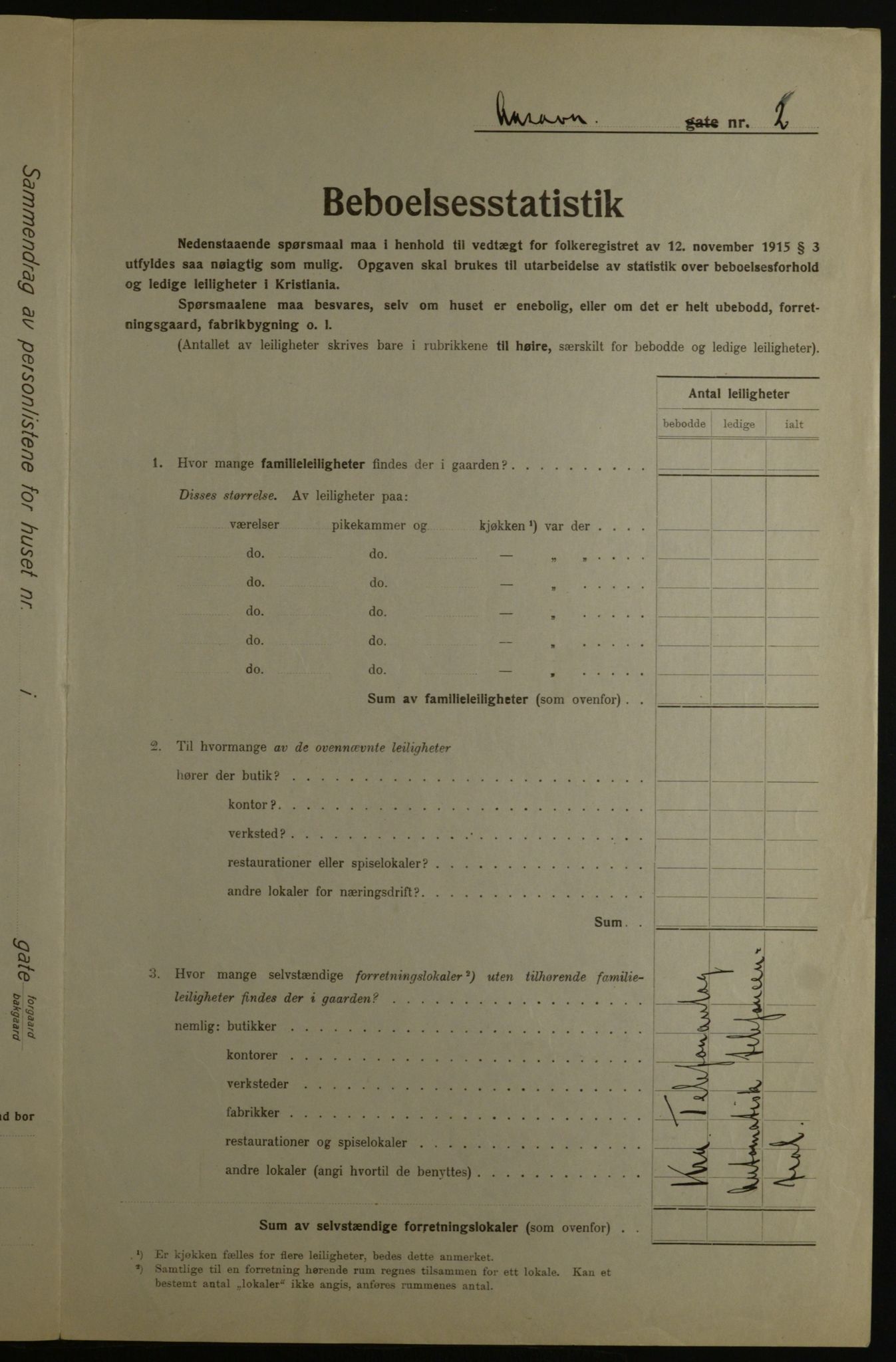 OBA, Municipal Census 1923 for Kristiania, 1923, p. 144013