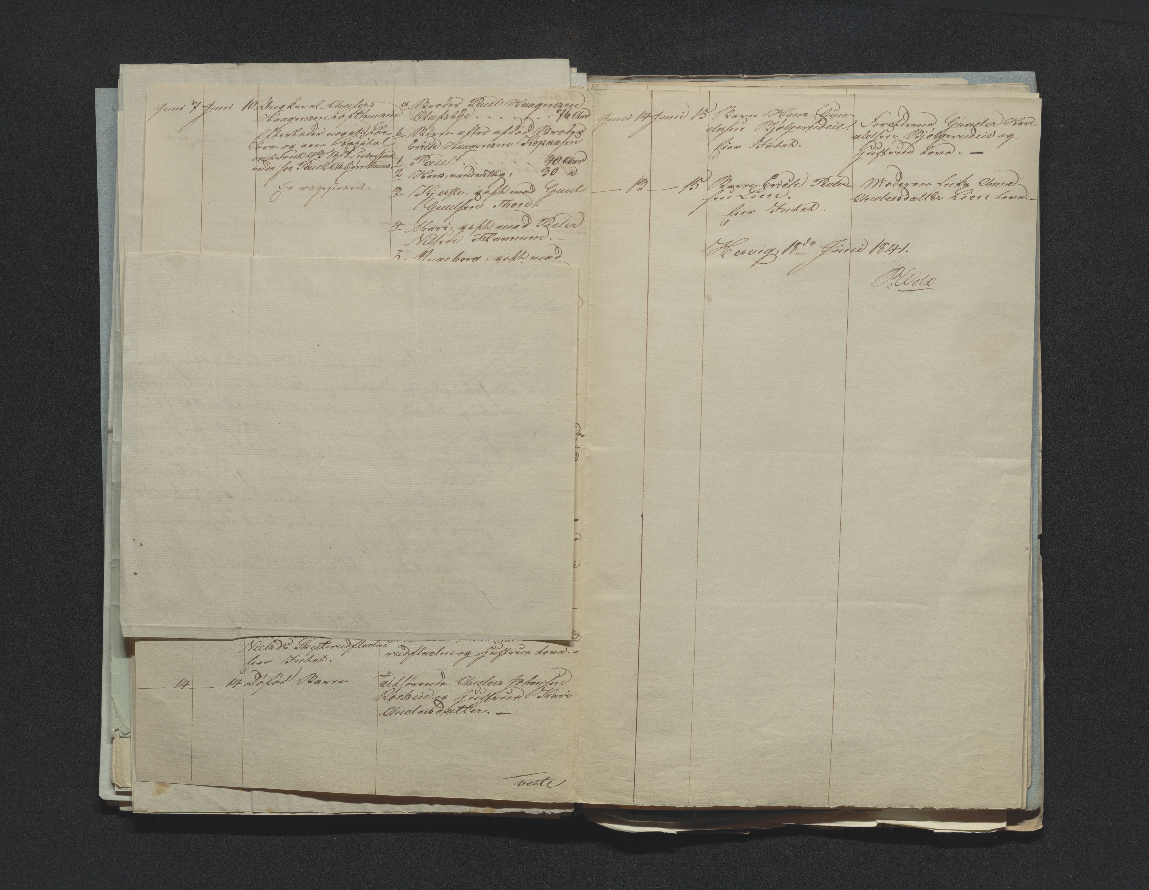 Eiker, Modum og Sigdal sorenskriveri, AV/SAKO-A-123/H/Ha/Hab/L0006: Dødsfallsmeldinger, 1841-1845