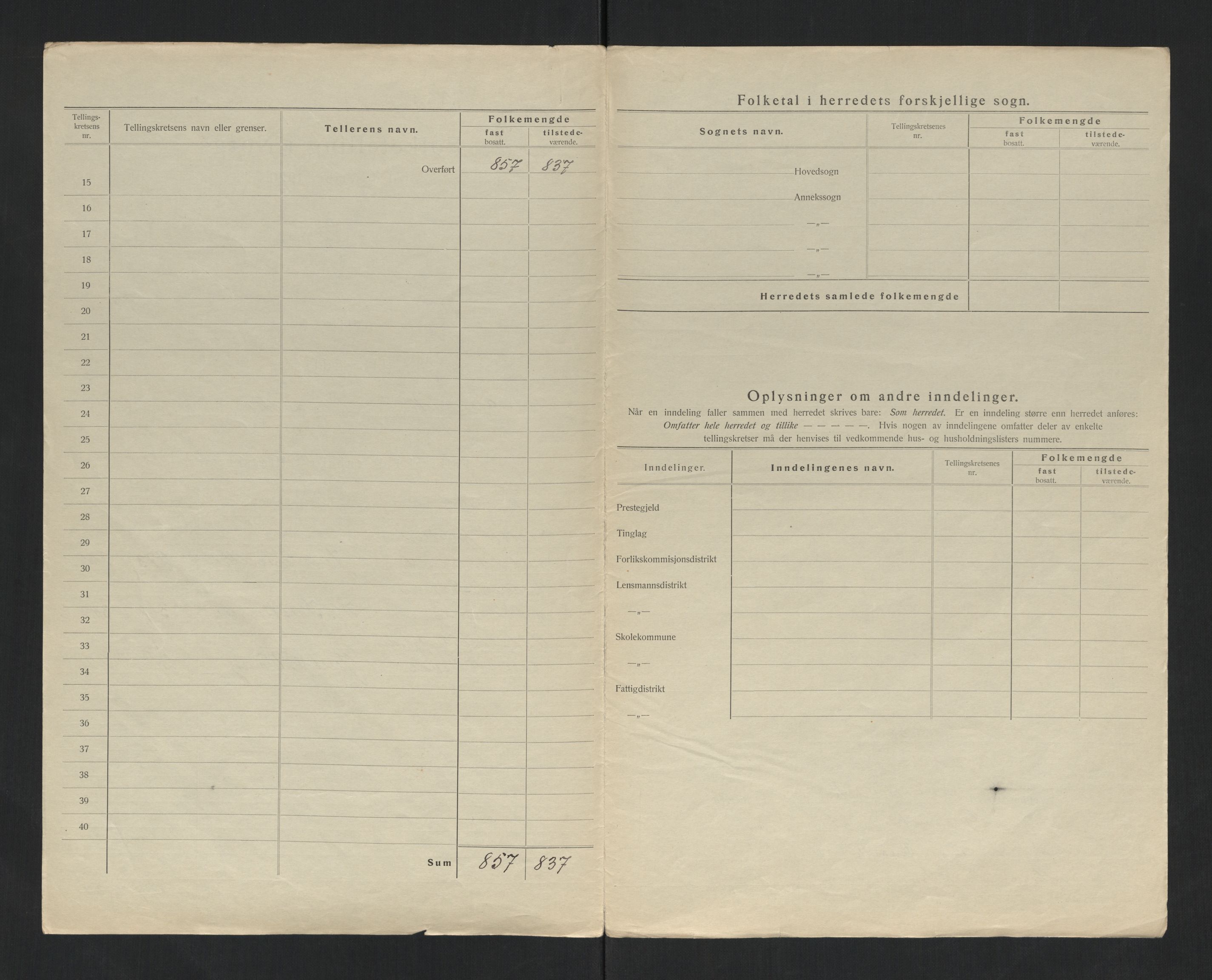 SAT, 1920 census for Gravvik, 1920, p. 5