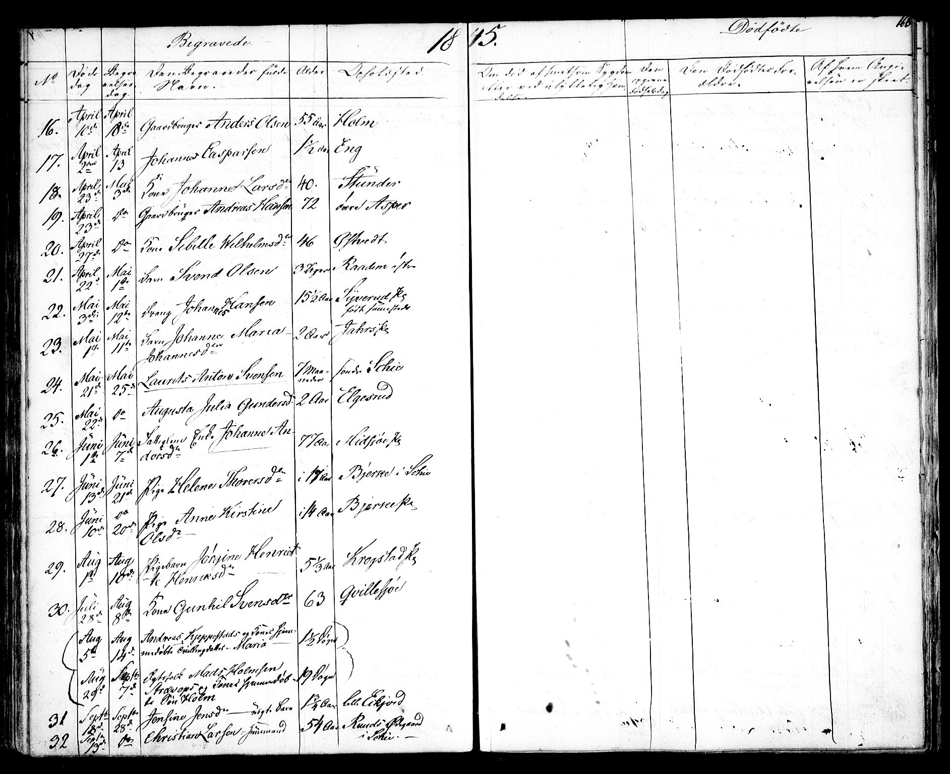 Kråkstad prestekontor Kirkebøker, SAO/A-10125a/F/Fa/L0005: Parish register (official) no. I 5, 1837-1847, p. 168