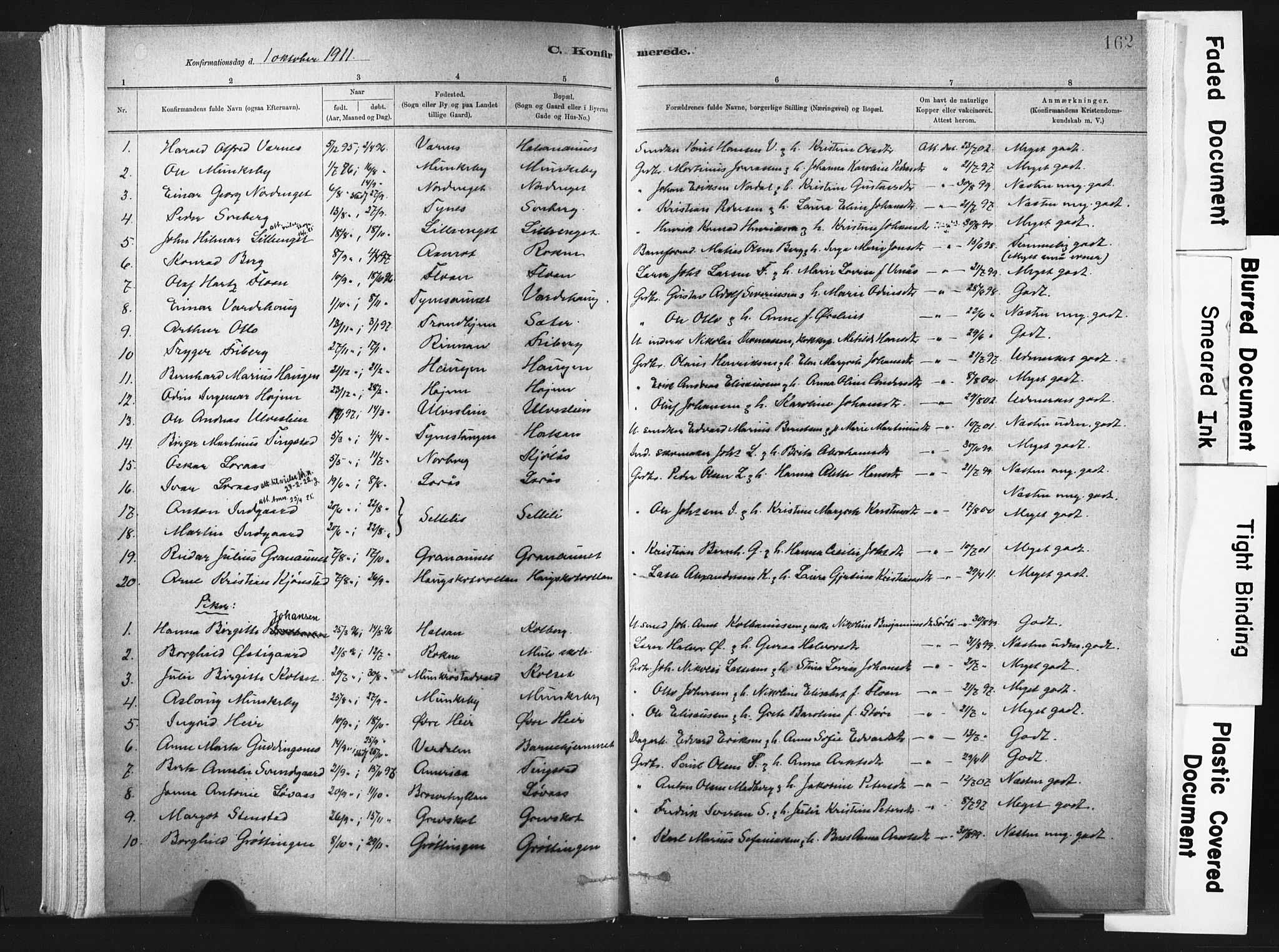 Ministerialprotokoller, klokkerbøker og fødselsregistre - Nord-Trøndelag, SAT/A-1458/721/L0207: Parish register (official) no. 721A02, 1880-1911, p. 162