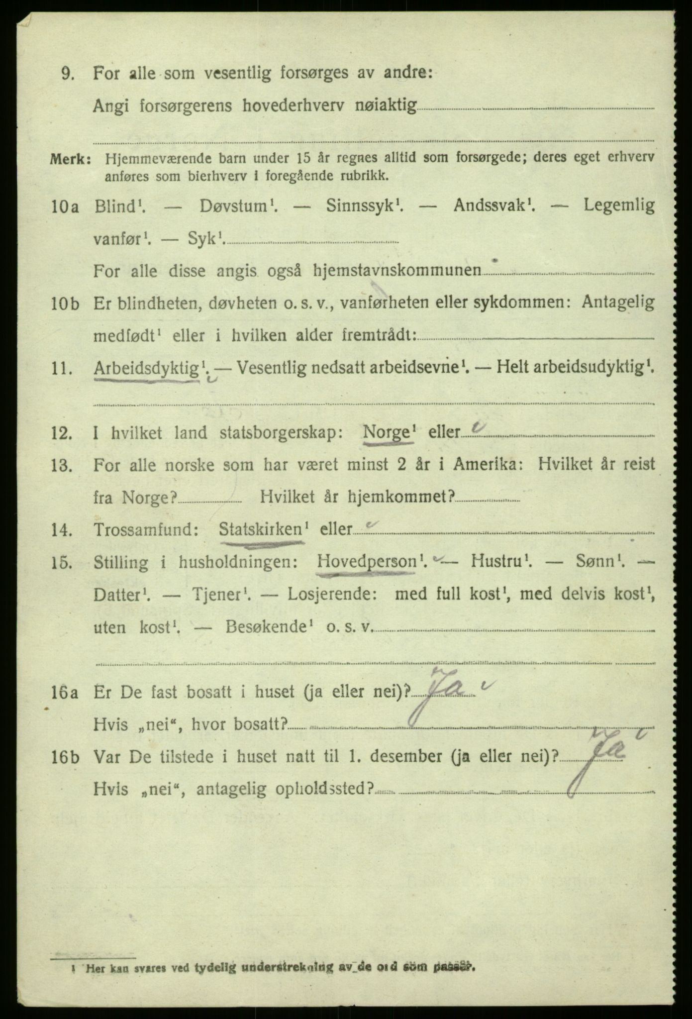 SAB, 1920 census for Masfjorden, 1920, p. 4122