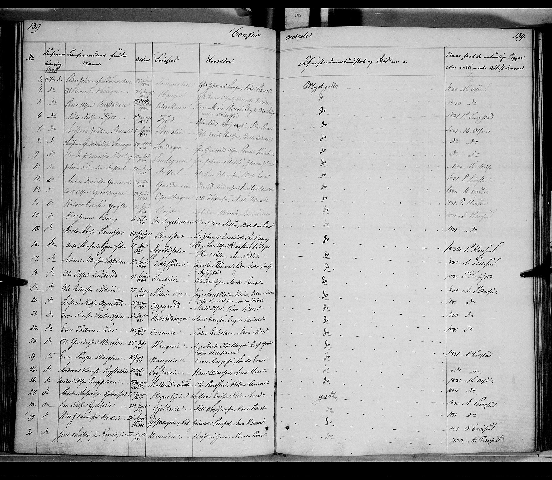 Østre Toten prestekontor, AV/SAH-PREST-104/H/Ha/Haa/L0002: Parish register (official) no. 2, 1840-1847, p. 139