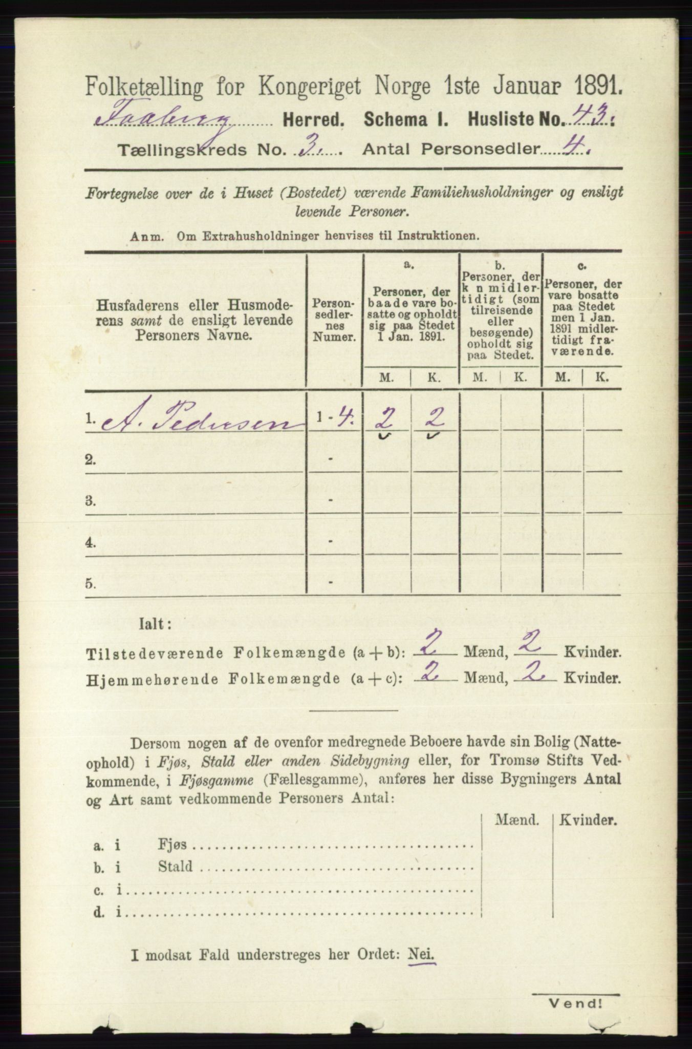 RA, 1891 census for 0524 Fåberg, 1891, p. 844