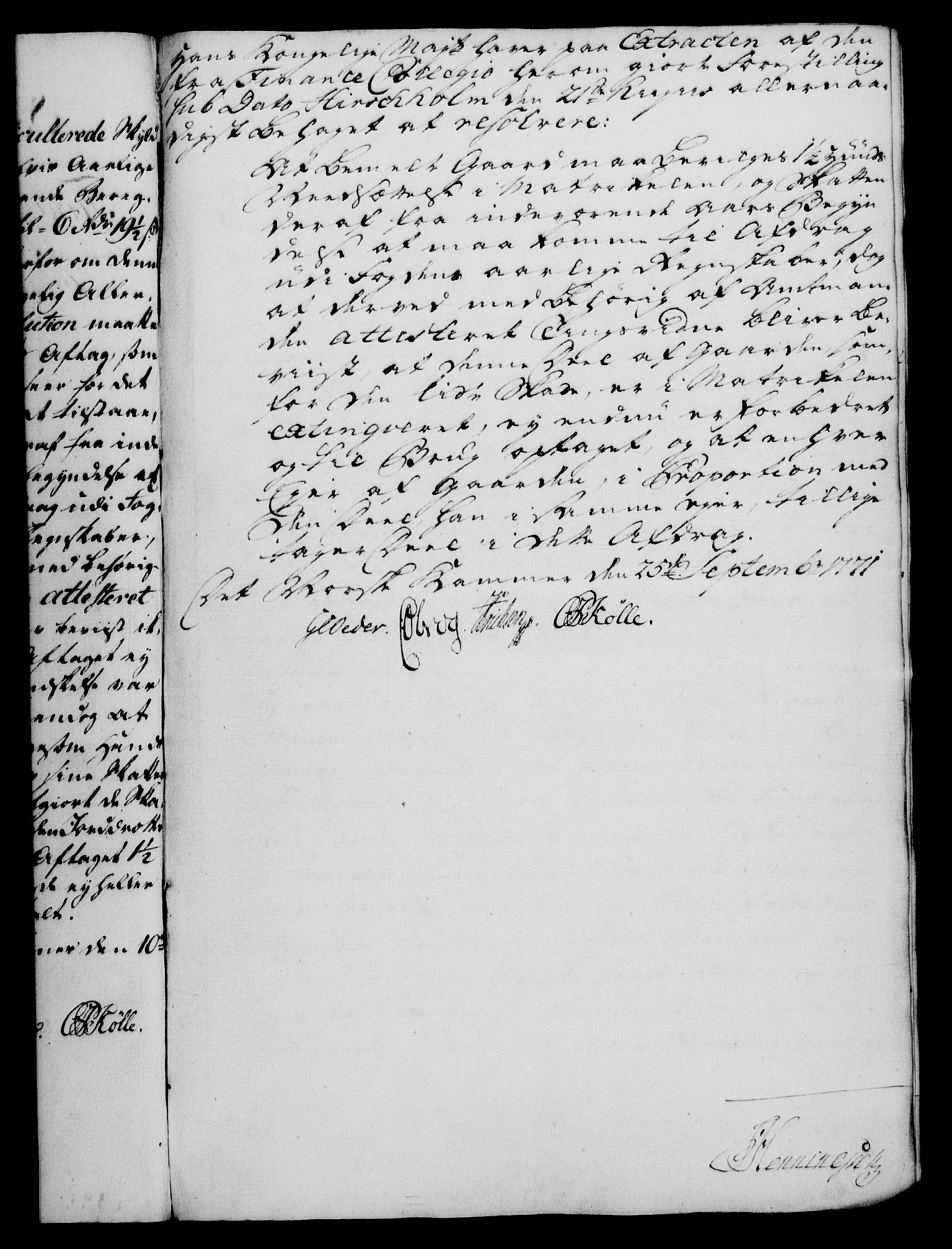 Rentekammeret, Kammerkanselliet, RA/EA-3111/G/Gf/Gfa/L0054: Norsk relasjons- og resolusjonsprotokoll (merket RK 52.54), 1771-1772, p. 98