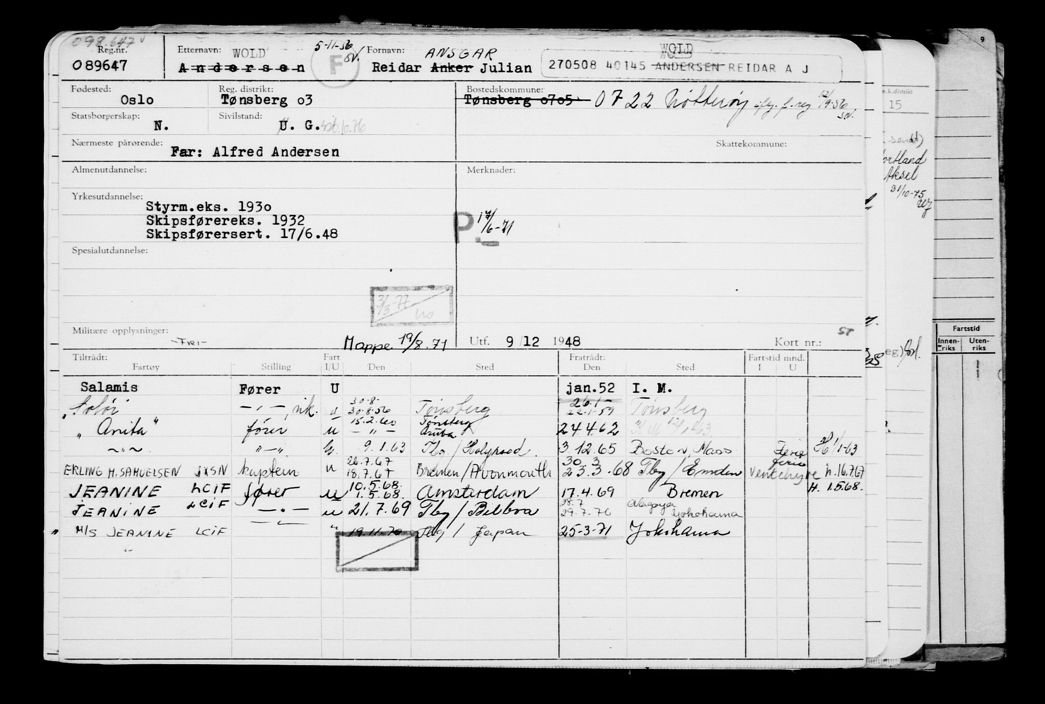 Direktoratet for sjømenn, AV/RA-S-3545/G/Gb/L0077: Hovedkort, 1908, p. 349