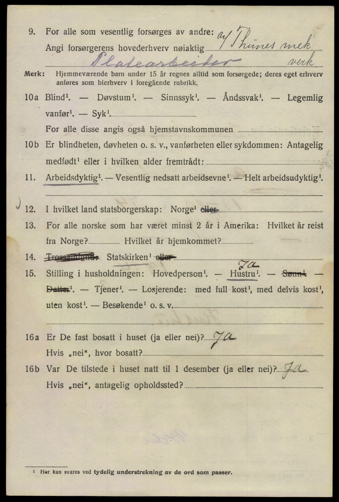 SAO, 1920 census for Kristiania, 1920, p. 222888