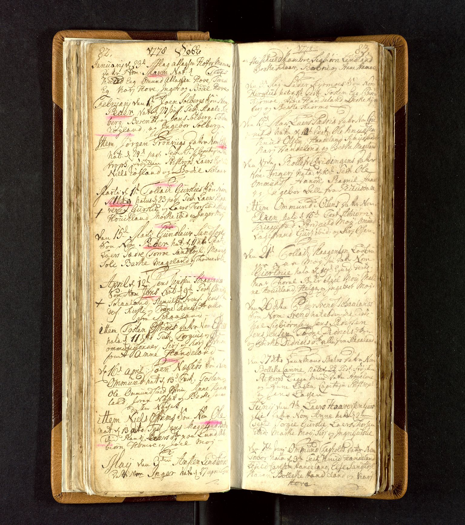 Lund sokneprestkontor, AV/SAST-A-101809/S06/L0003: Parish register (official) no. A 3, 1761-1801, p. 82-83