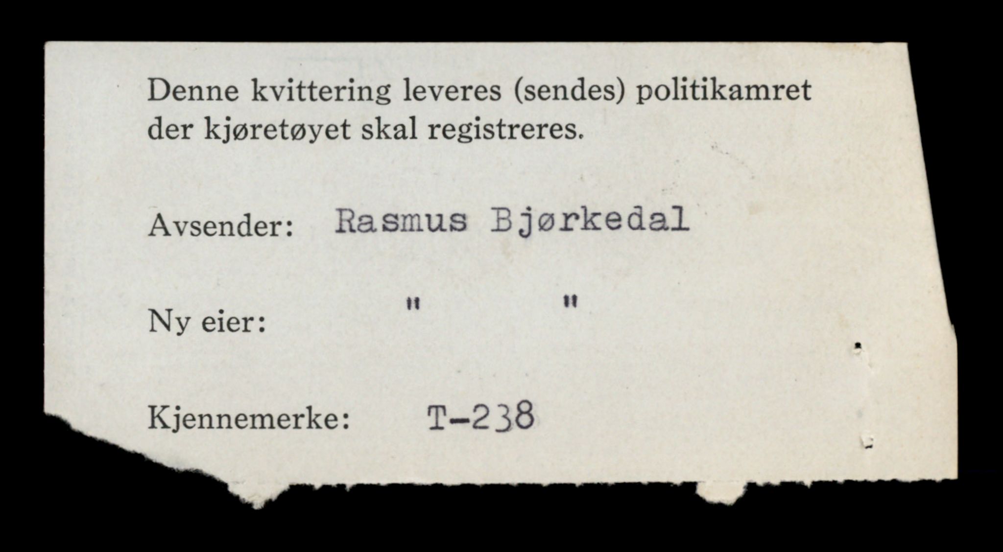 Møre og Romsdal vegkontor - Ålesund trafikkstasjon, AV/SAT-A-4099/F/Fe/L0003: Registreringskort for kjøretøy T 232 - T 340, 1927-1998, p. 154