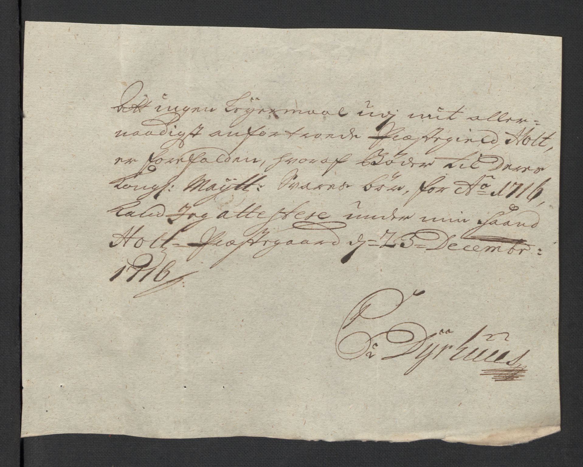 Rentekammeret inntil 1814, Reviderte regnskaper, Fogderegnskap, AV/RA-EA-4092/R39/L2325: Fogderegnskap Nedenes, 1716, p. 243