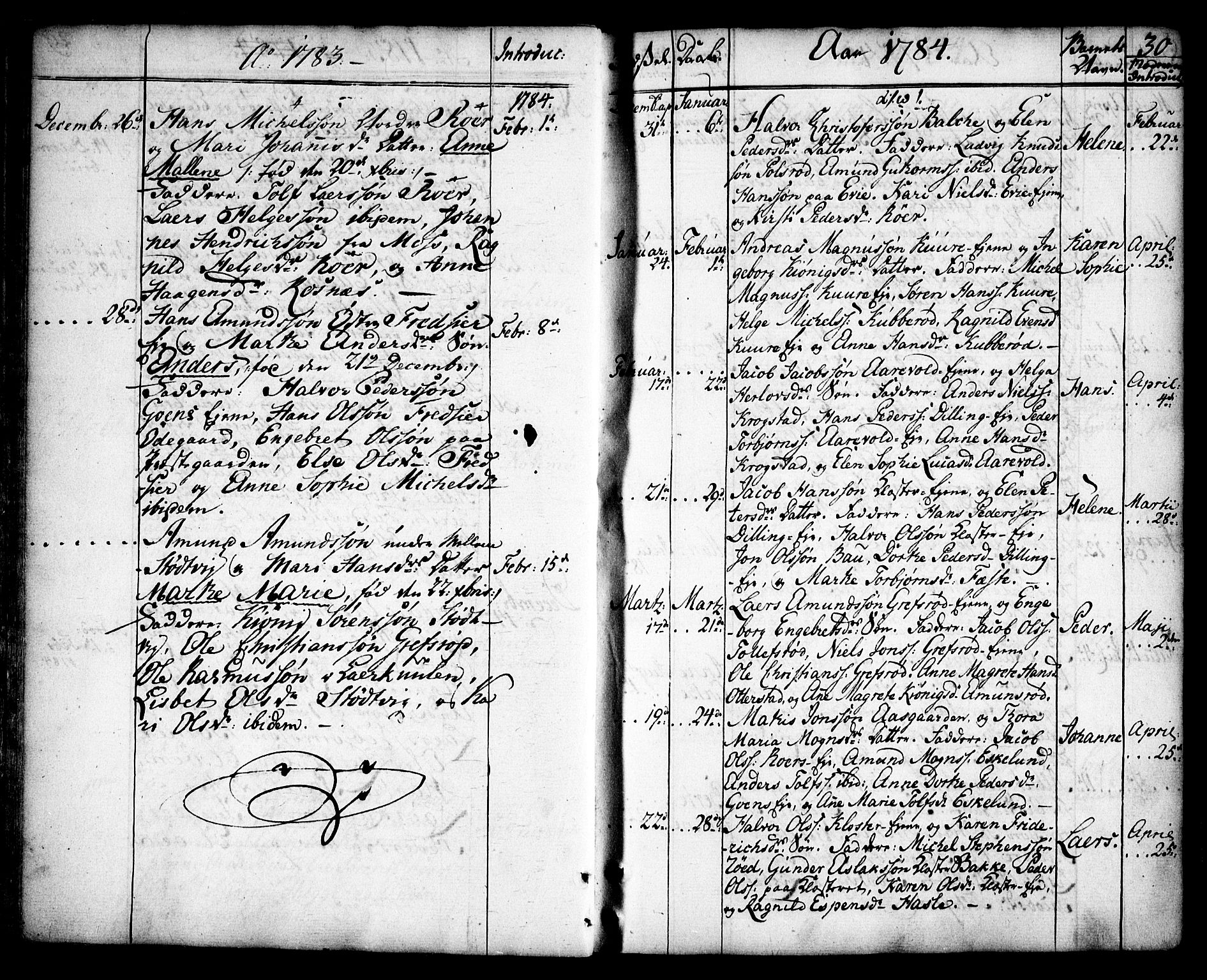 Rygge prestekontor Kirkebøker, SAO/A-10084b/F/Fa/L0002: Parish register (official) no. 2, 1771-1814, p. 30