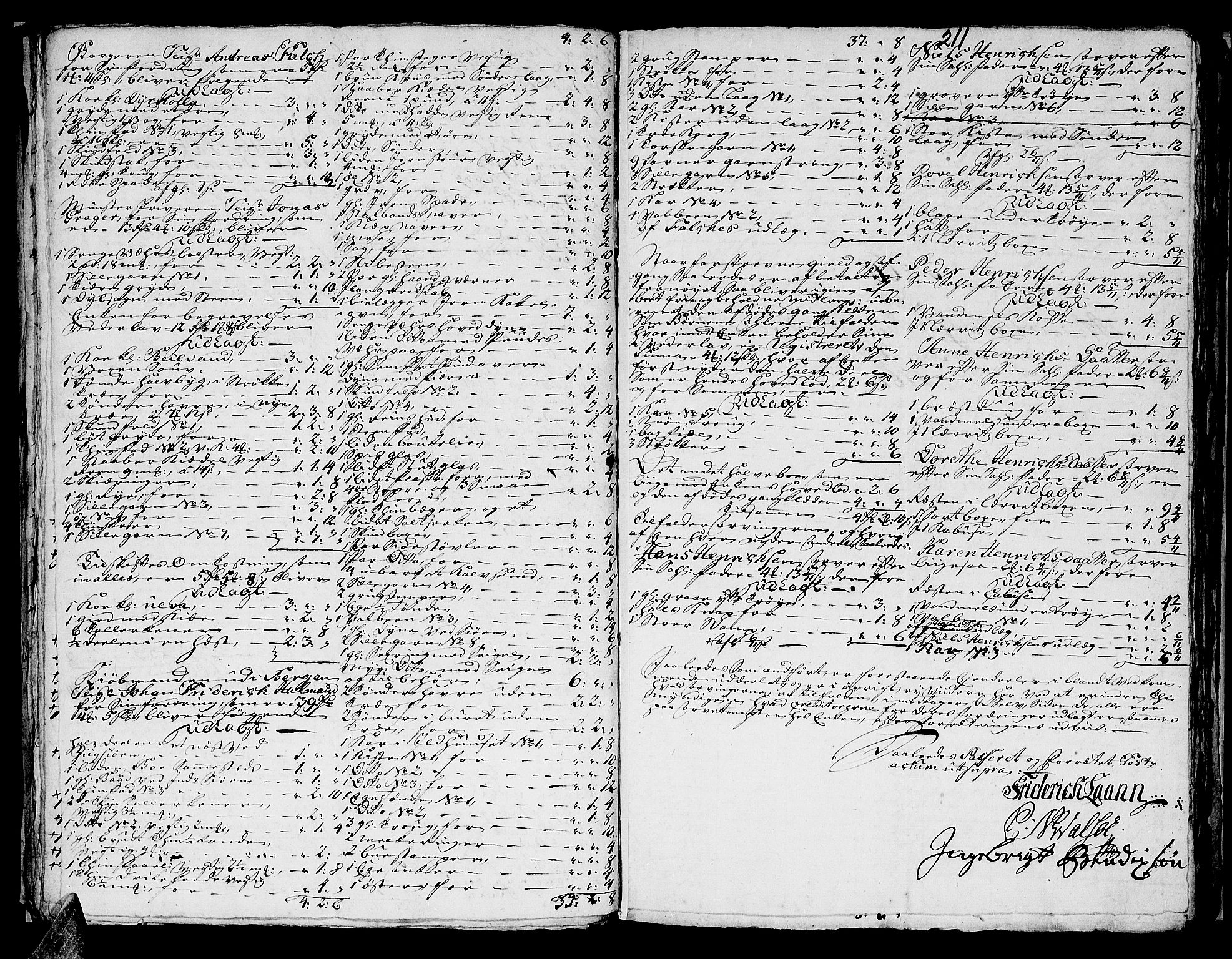 Helgeland sorenskriveri, AV/SAT-A-0004/3/3A/L0051: Konseptprotokoll 36, 1762, p. 210b-211a