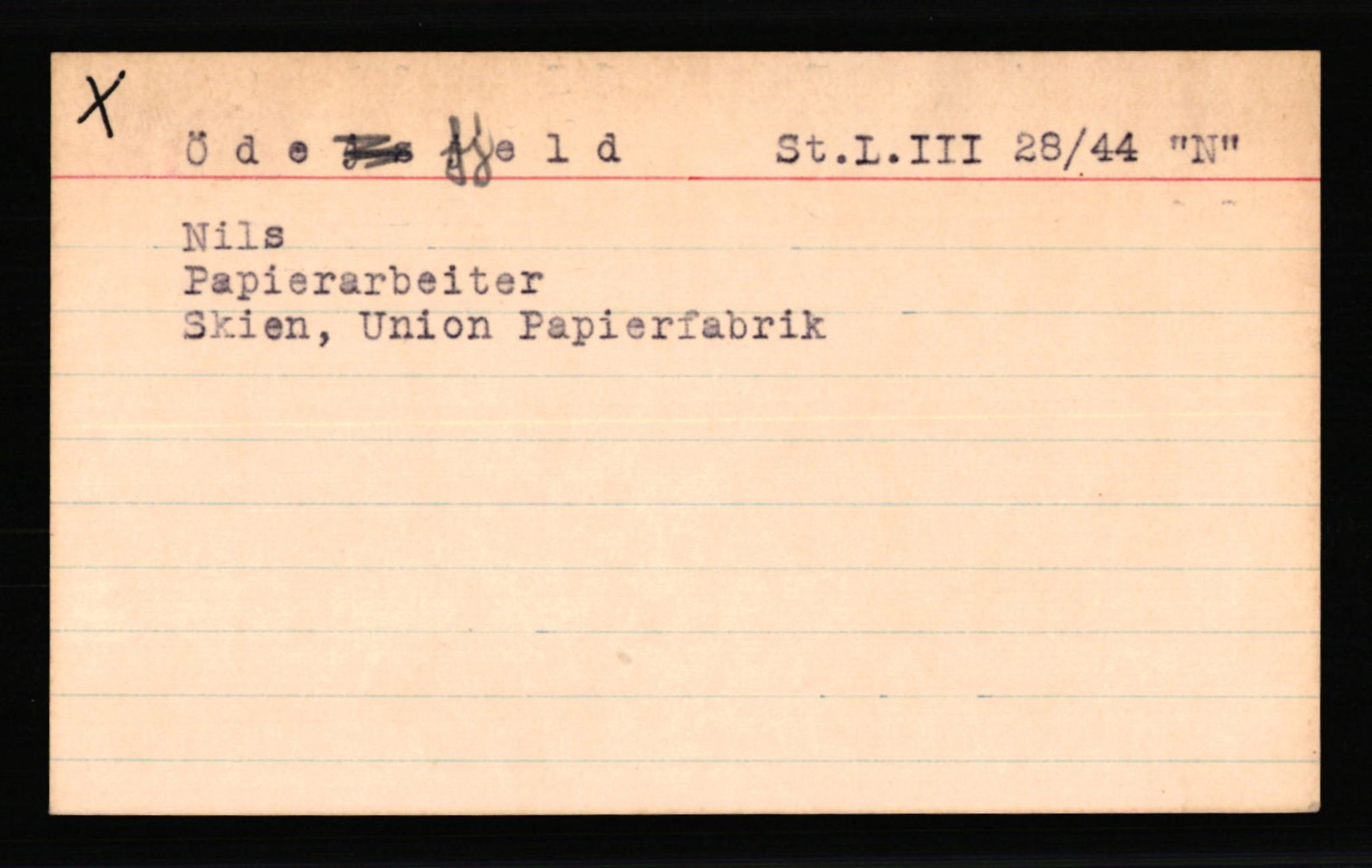 SS- und Polizeigericht Nord (IX), AV/RA-RAFA-3182/0001/C/Ca/L0007: kartotekkort for personer alfabetisk på etternavn: T-Å, 1940-1945, p. 480