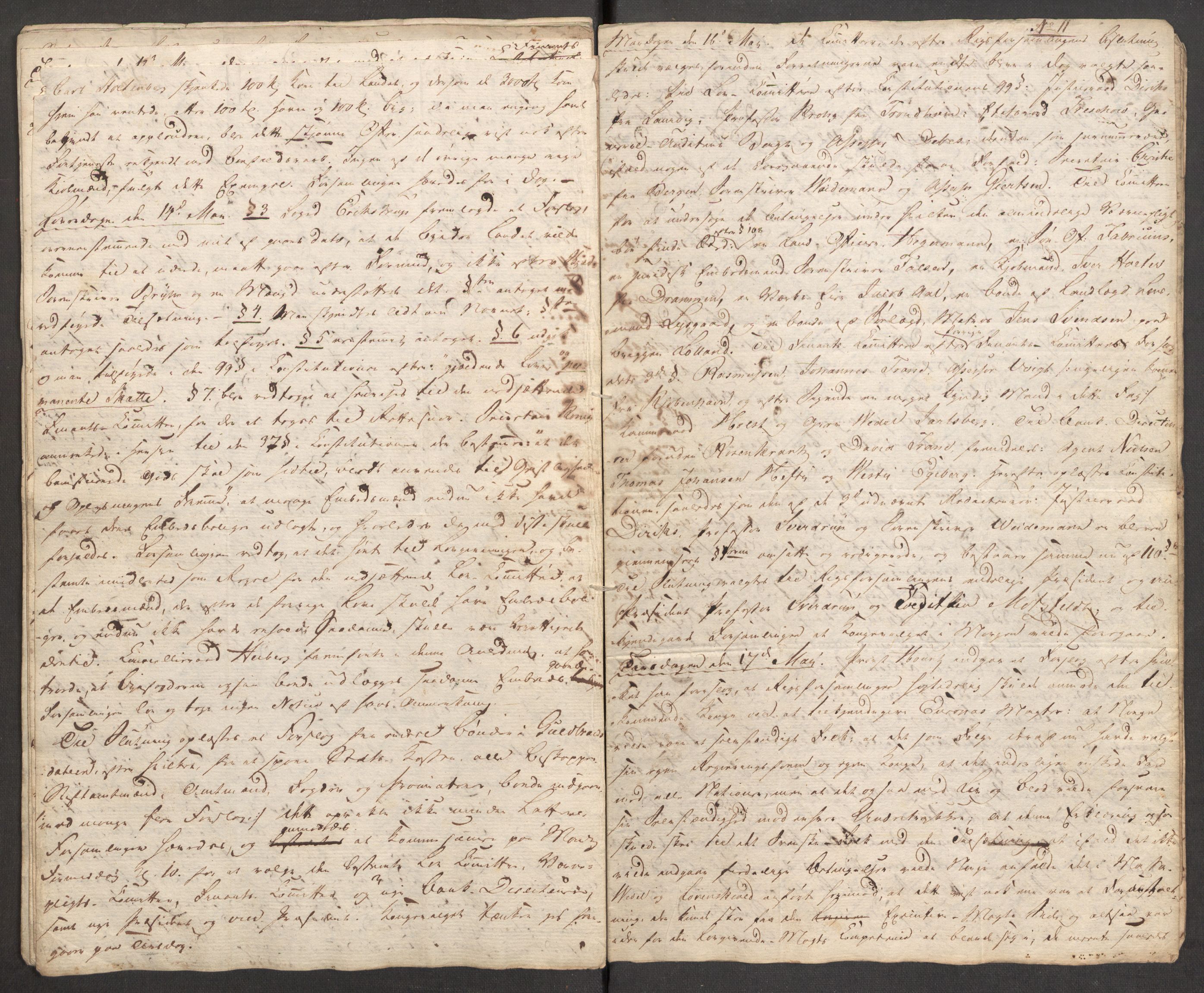 Sibbern-slekten, AV/RA-PA-0281/F/L0004: Statsråd Valentin Sibberns politiske papirer, regnskapsprot., 1814, p. 23