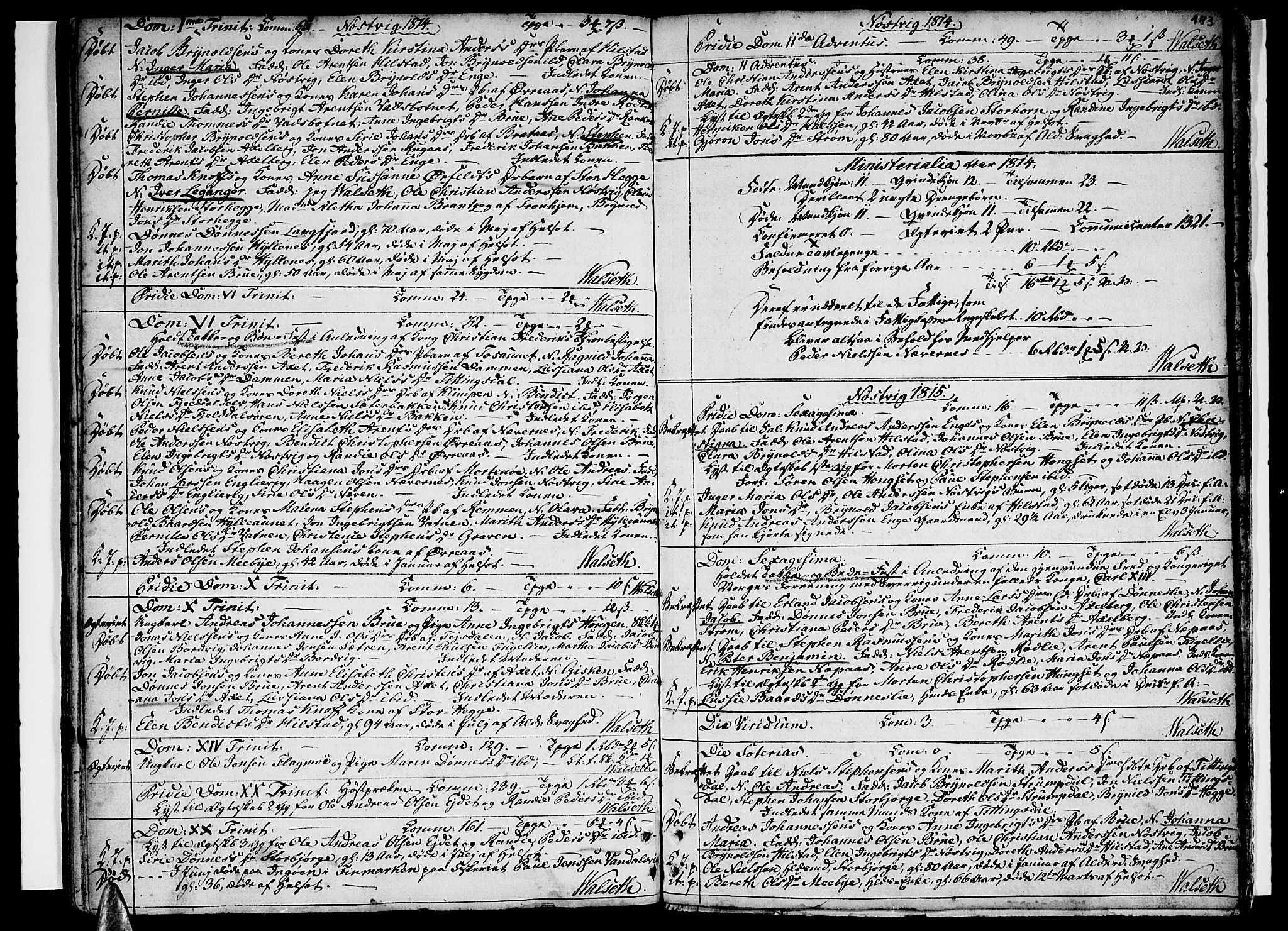 Ministerialprotokoller, klokkerbøker og fødselsregistre - Nordland, SAT/A-1459/814/L0222: Parish register (official) no. 814A03, 1752-1819, p. 183