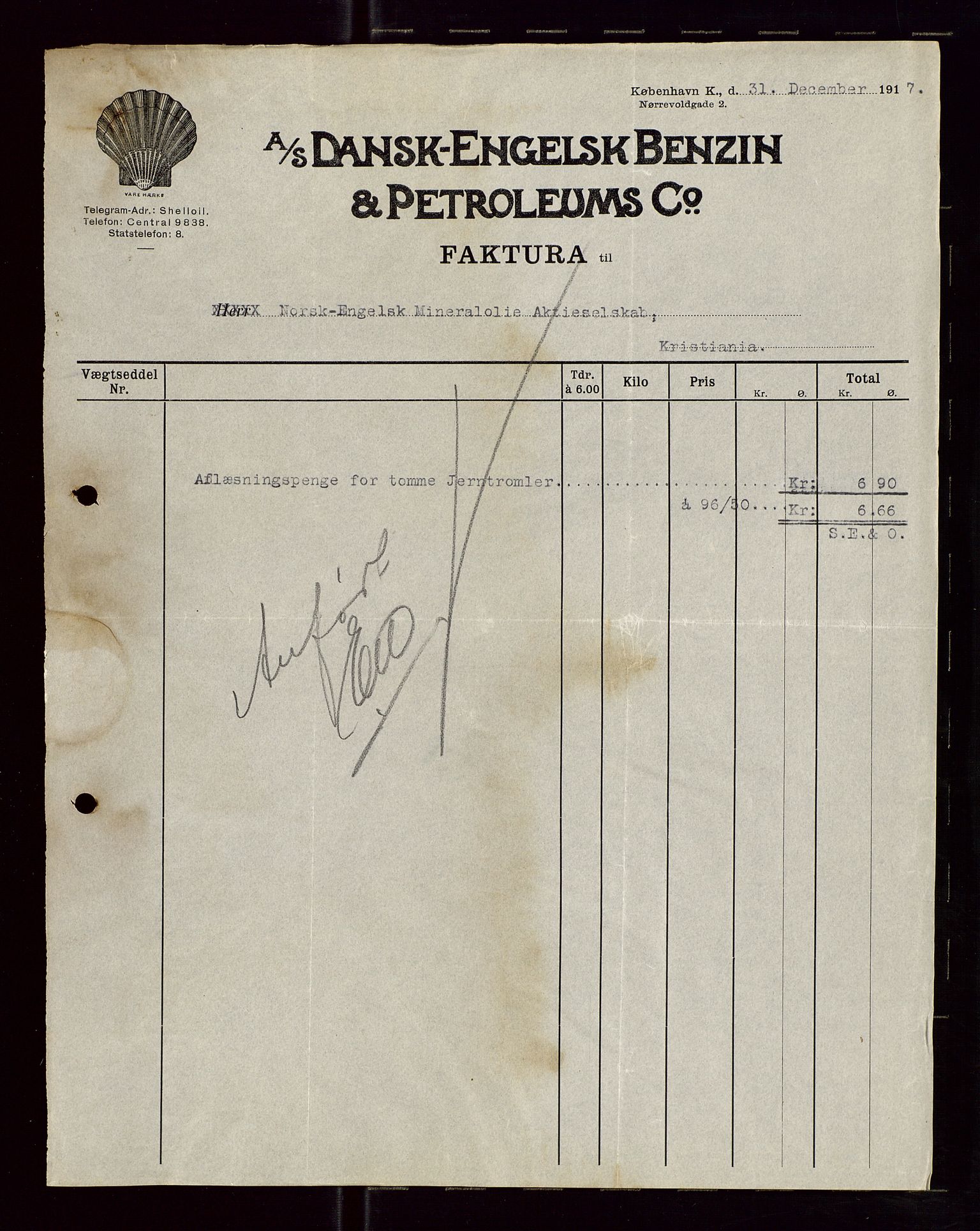 Pa 1521 - A/S Norske Shell, AV/SAST-A-101915/E/Ea/Eaa/L0005: Sjefskorrespondanse, 1918, p. 133