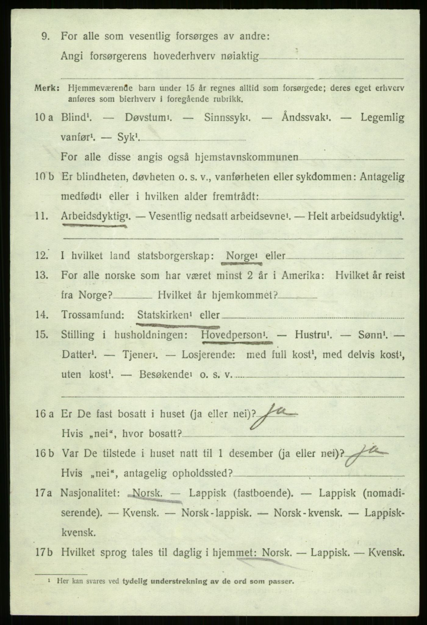 SATØ, 1920 census for Bjarkøy, 1920, p. 4412