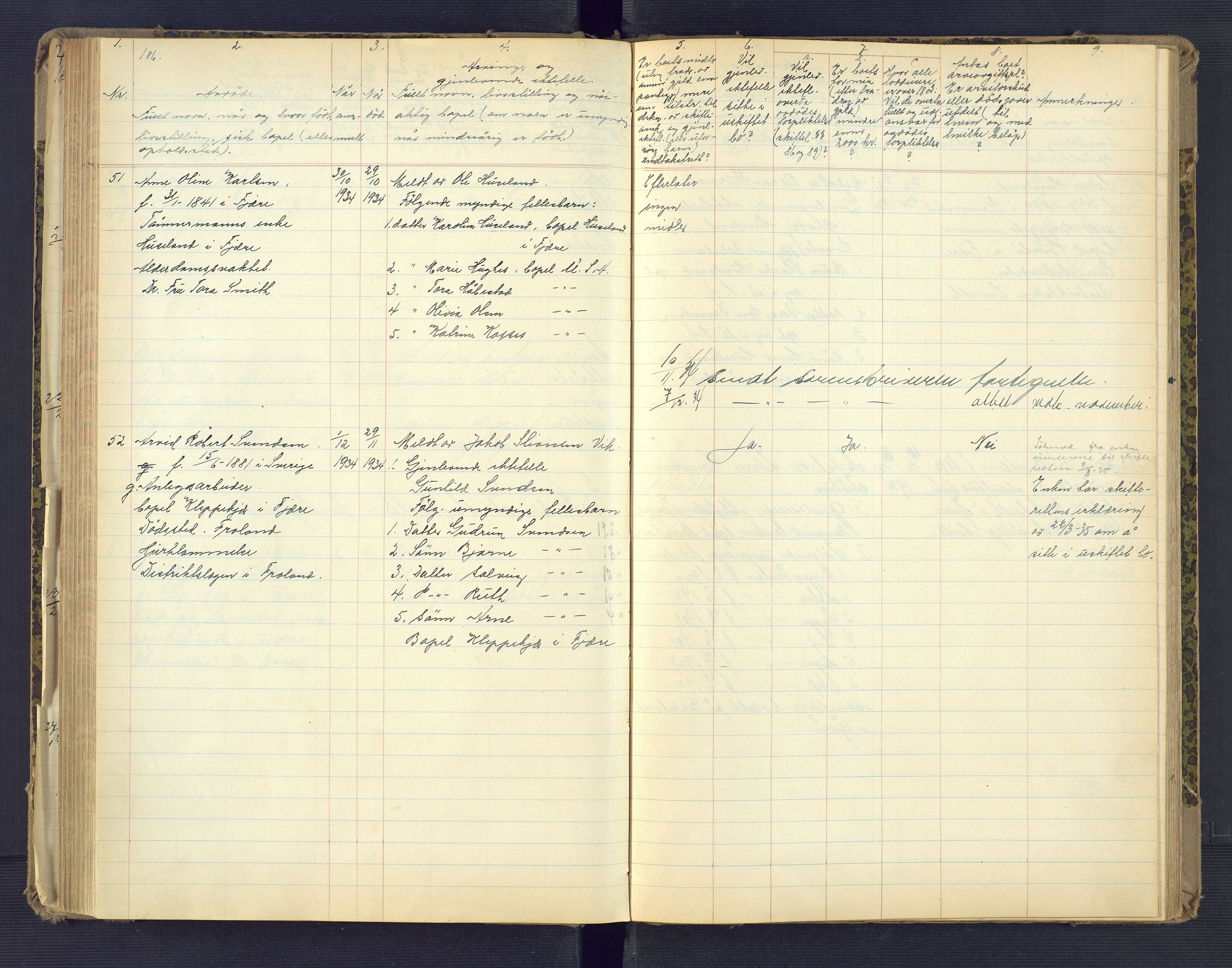 Landvik og Fjære lensmannskontor, AV/SAK-1241-0027/F/Fe/L0003: Anmeldte dødsfall nr 32, 1926-1935, p. 186