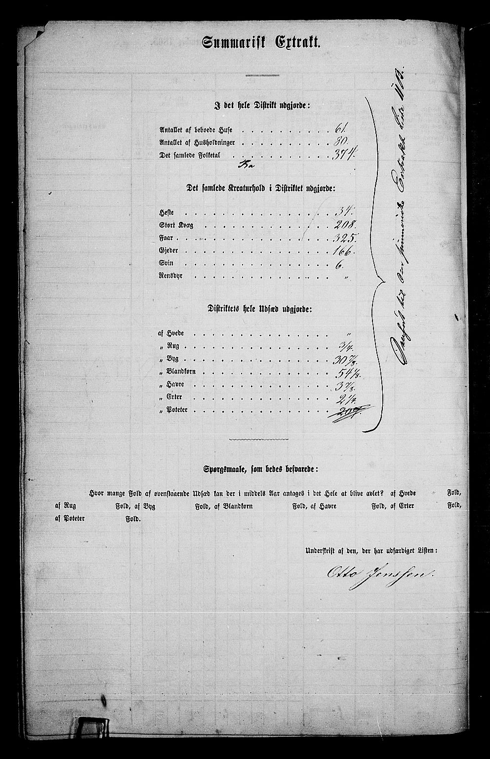 RA, 1865 census for Elverum, 1865, p. 247