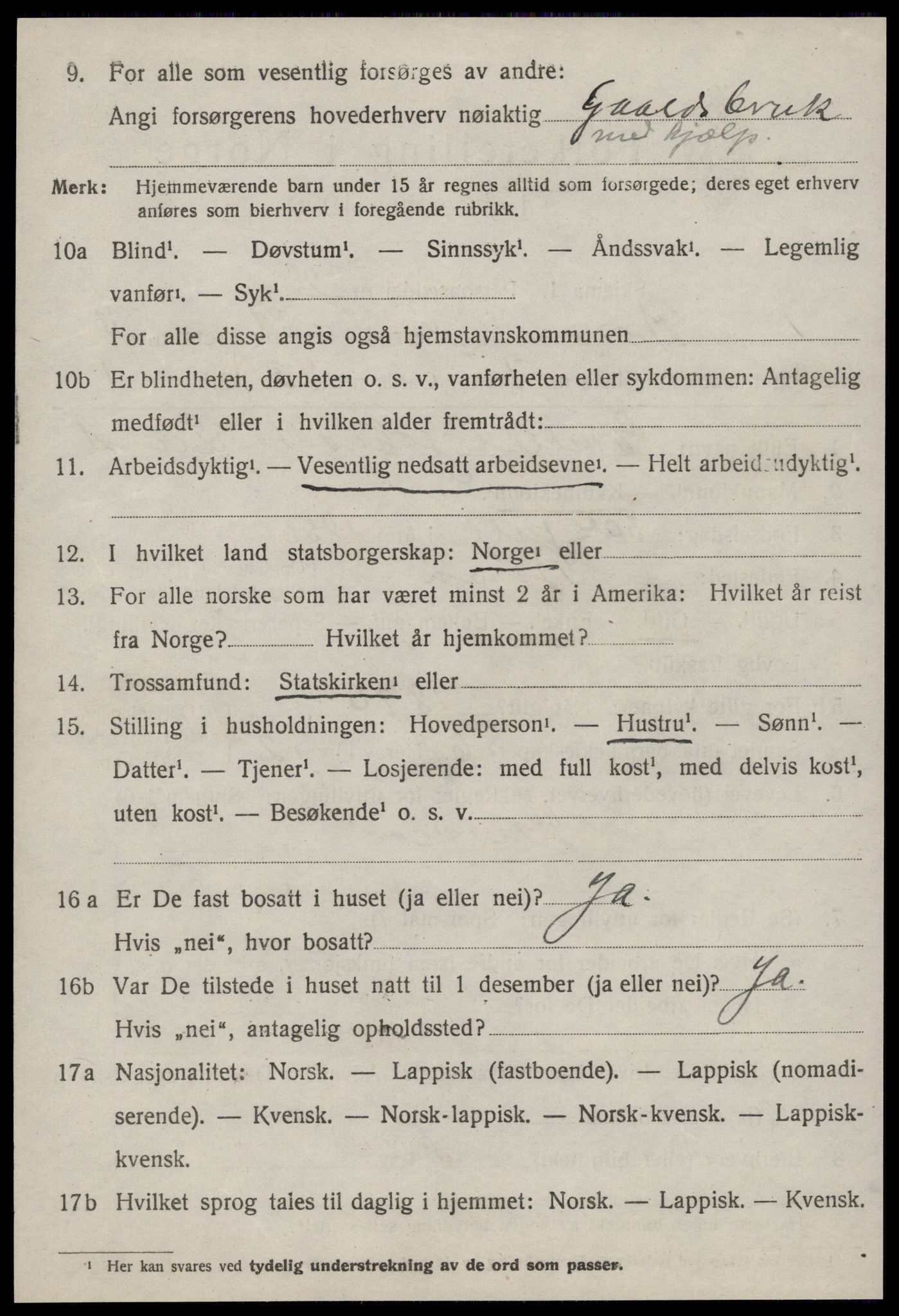 SAT, 1920 census for Børsa, 1920, p. 2532