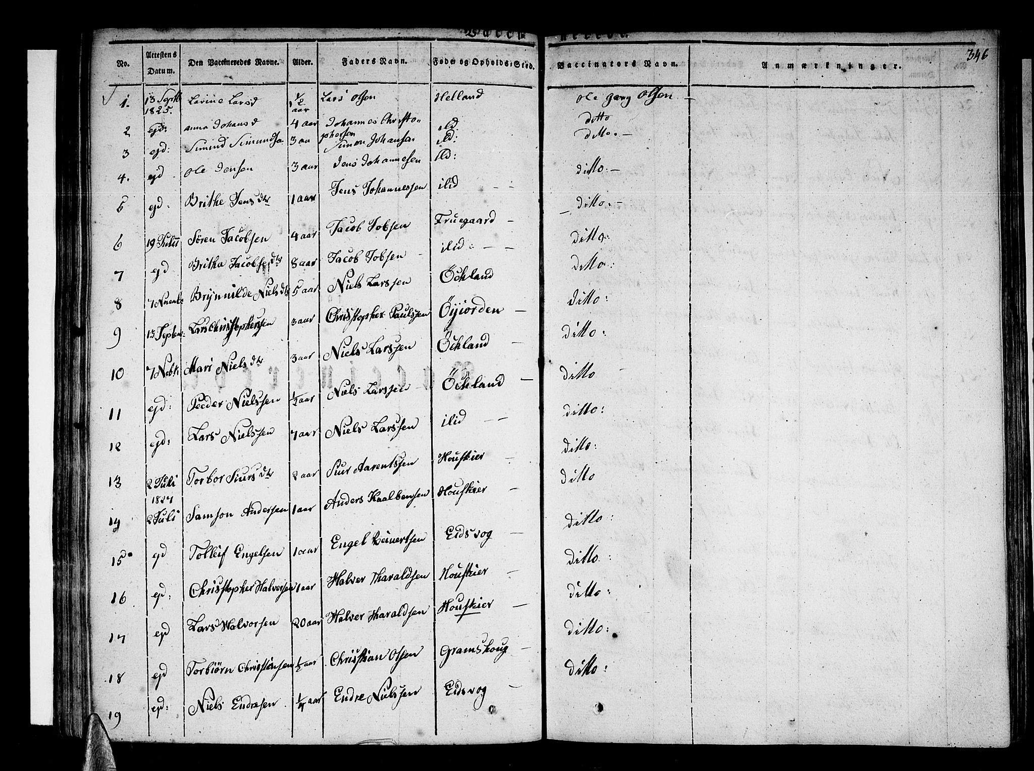 Stord sokneprestembete, SAB/A-78201/H/Haa: Parish register (official) no. A 6, 1826-1840, p. 346