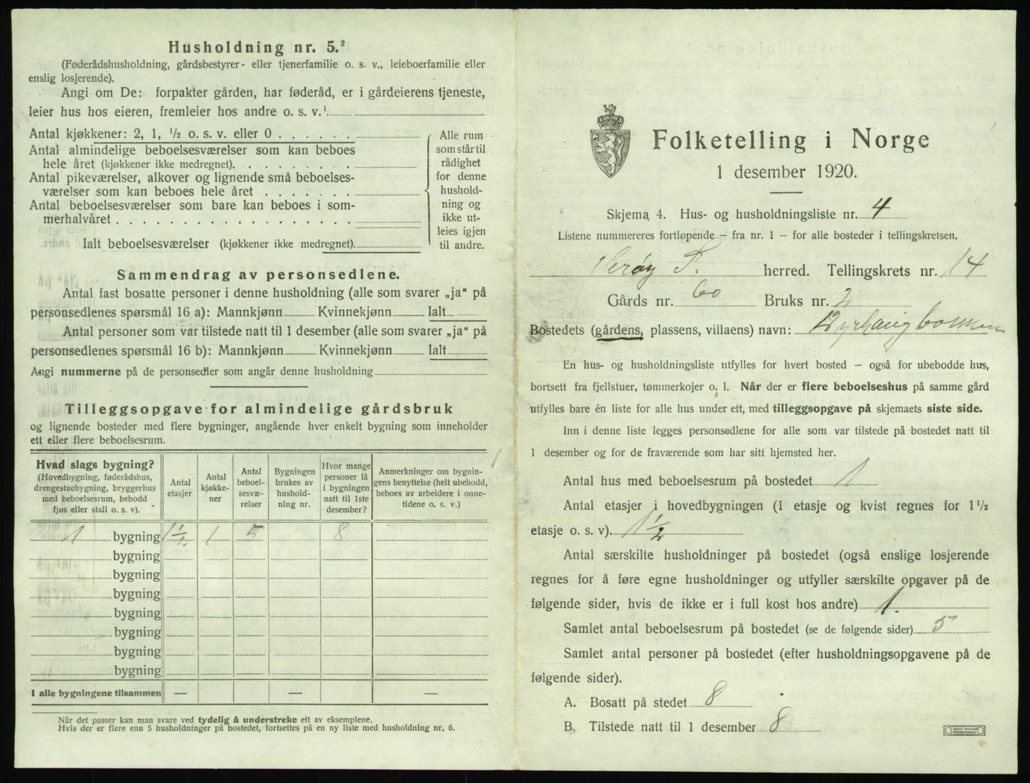 SAT, 1920 census for Herøy (MR), 1920, p. 1103