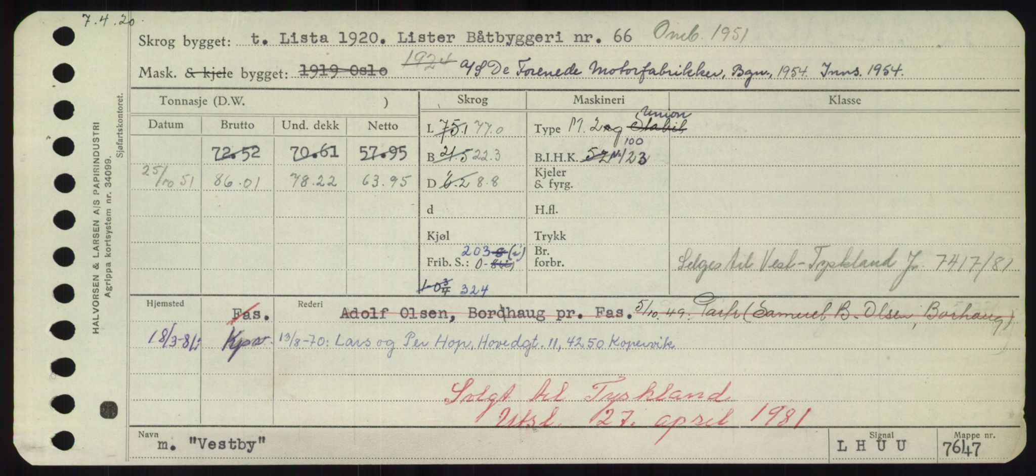 Sjøfartsdirektoratet med forløpere, Skipsmålingen, RA/S-1627/H/Hd/L0040: Fartøy, U-Ve, p. 681