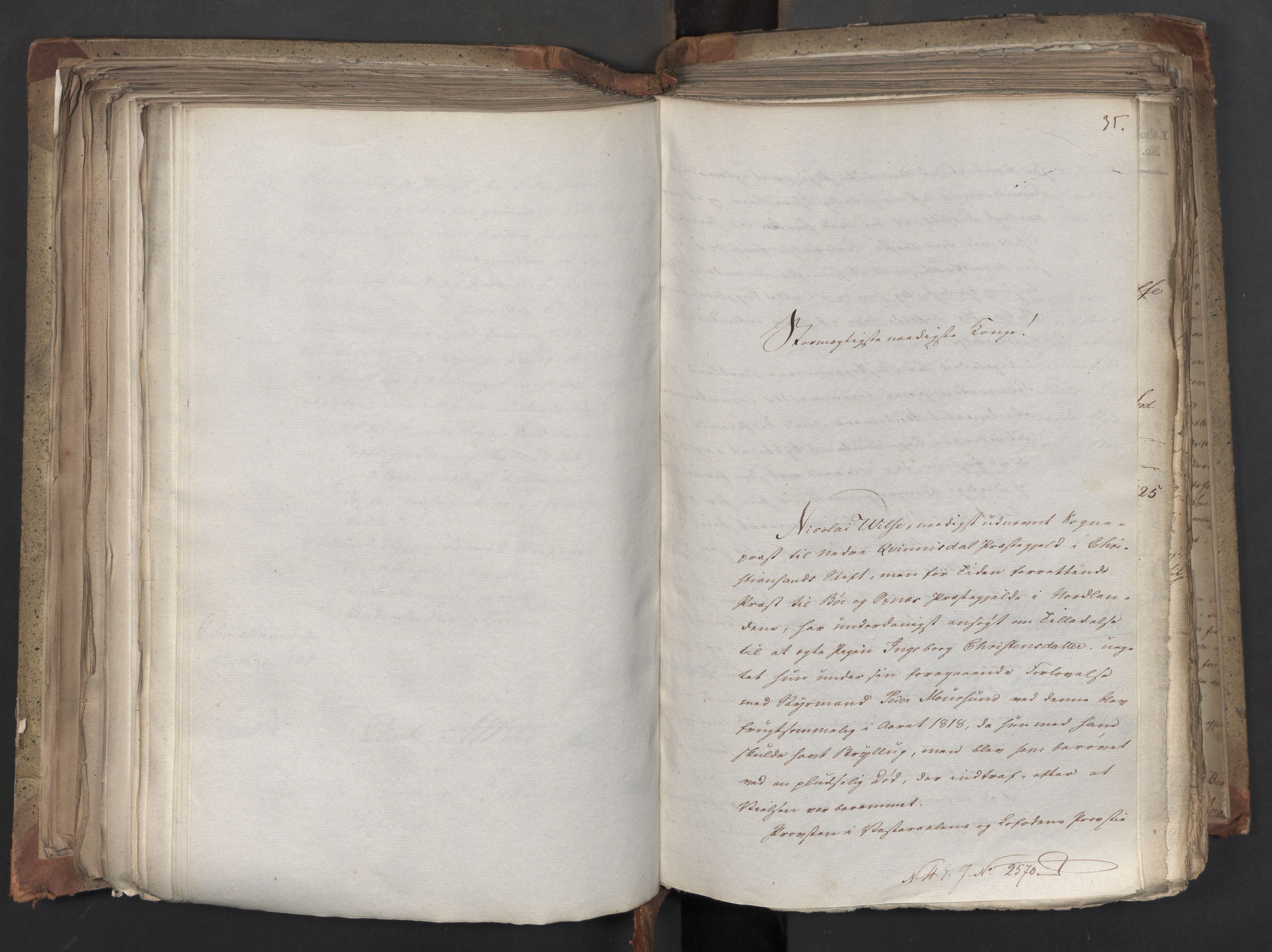 Statsrådsavdelingen i Stockholm, AV/RA-S-1003/D/Da/L0042: Regjeringsinnstillinger nr. 2467-2705, 1825, p. 308