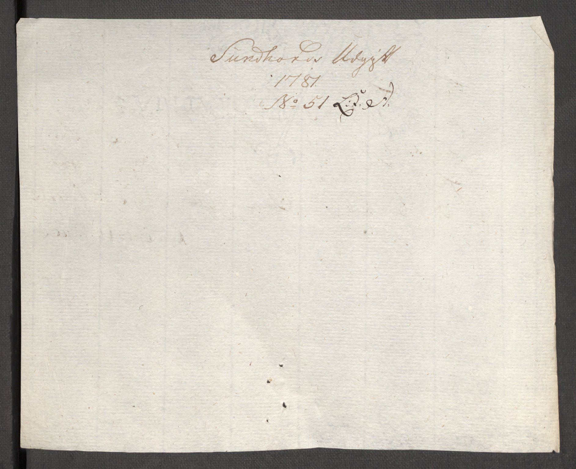 Rentekammeret inntil 1814, Reviderte regnskaper, Fogderegnskap, AV/RA-EA-4092/R48/L3097: Fogderegnskap Sunnhordland og Hardanger, 1781, p. 342